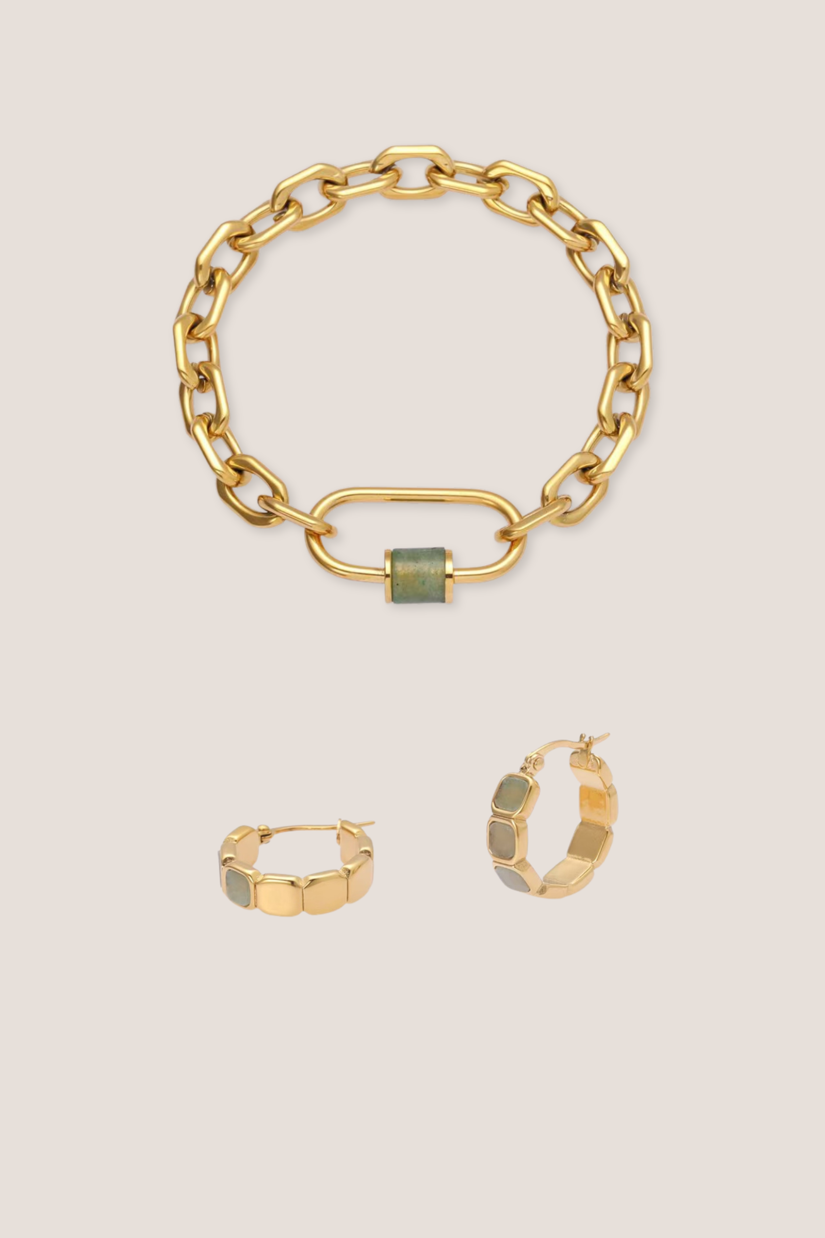 Courage Jade Aventurine Duo