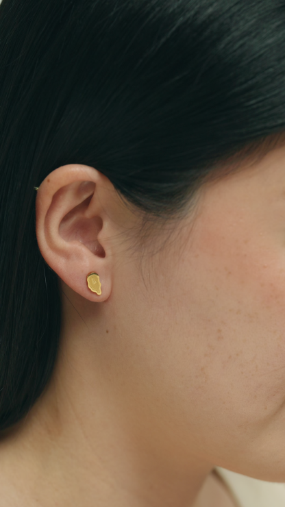 Timeless Flow Gold Stud Earrings