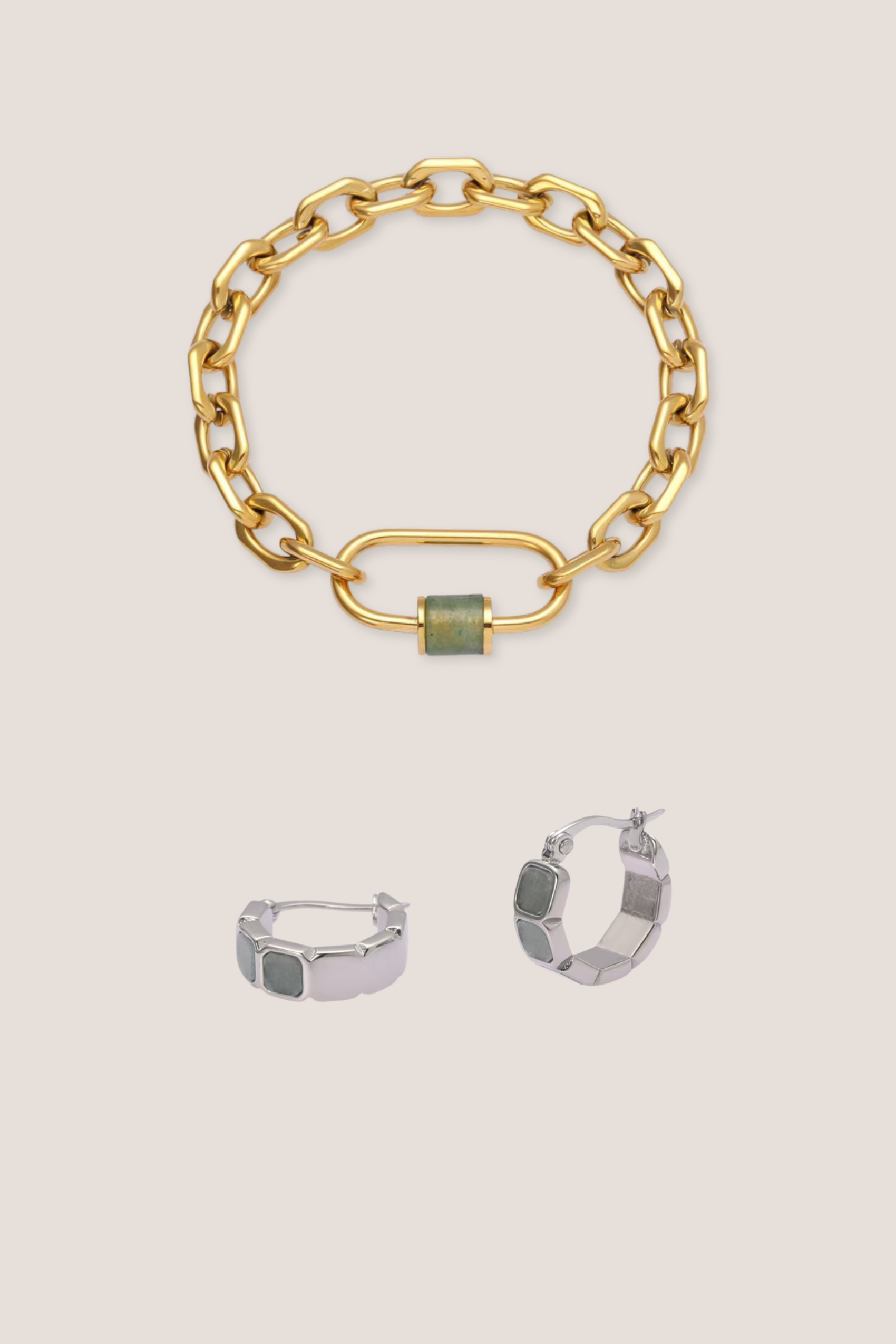 Courage Jade Aventurine Duo