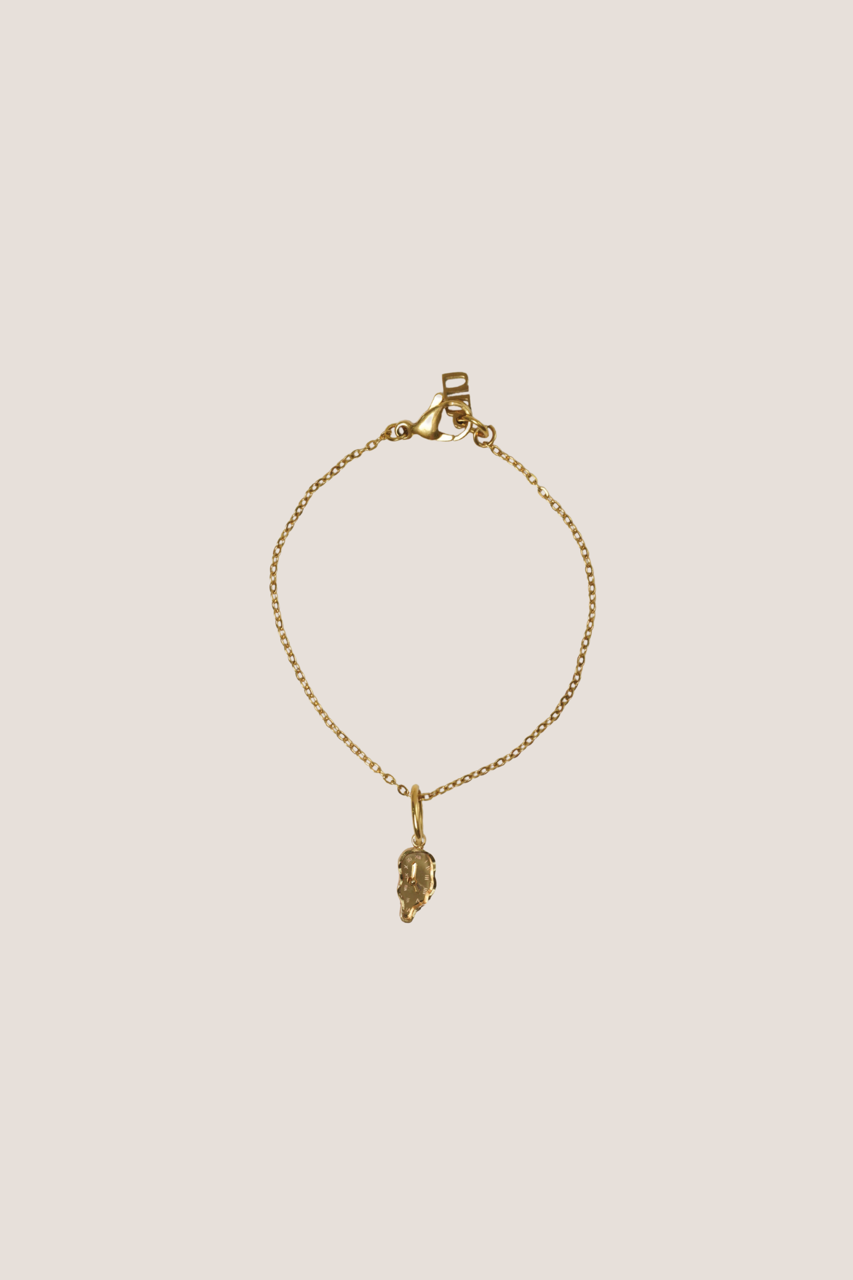 Timeless Flow Charm with Gold Chain Bracelet