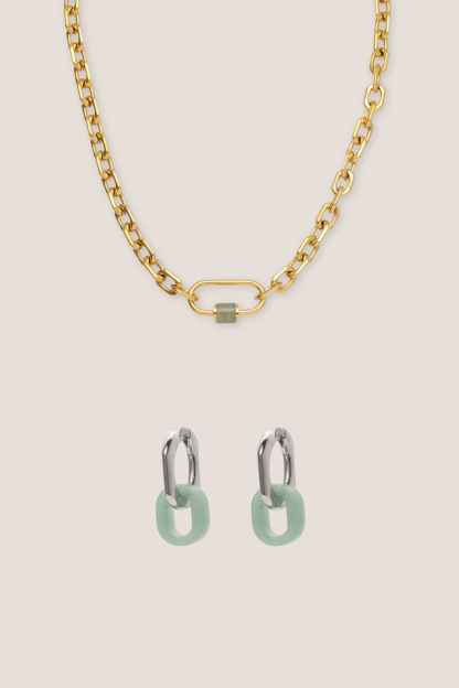 Courage Jade Aventurine Duo