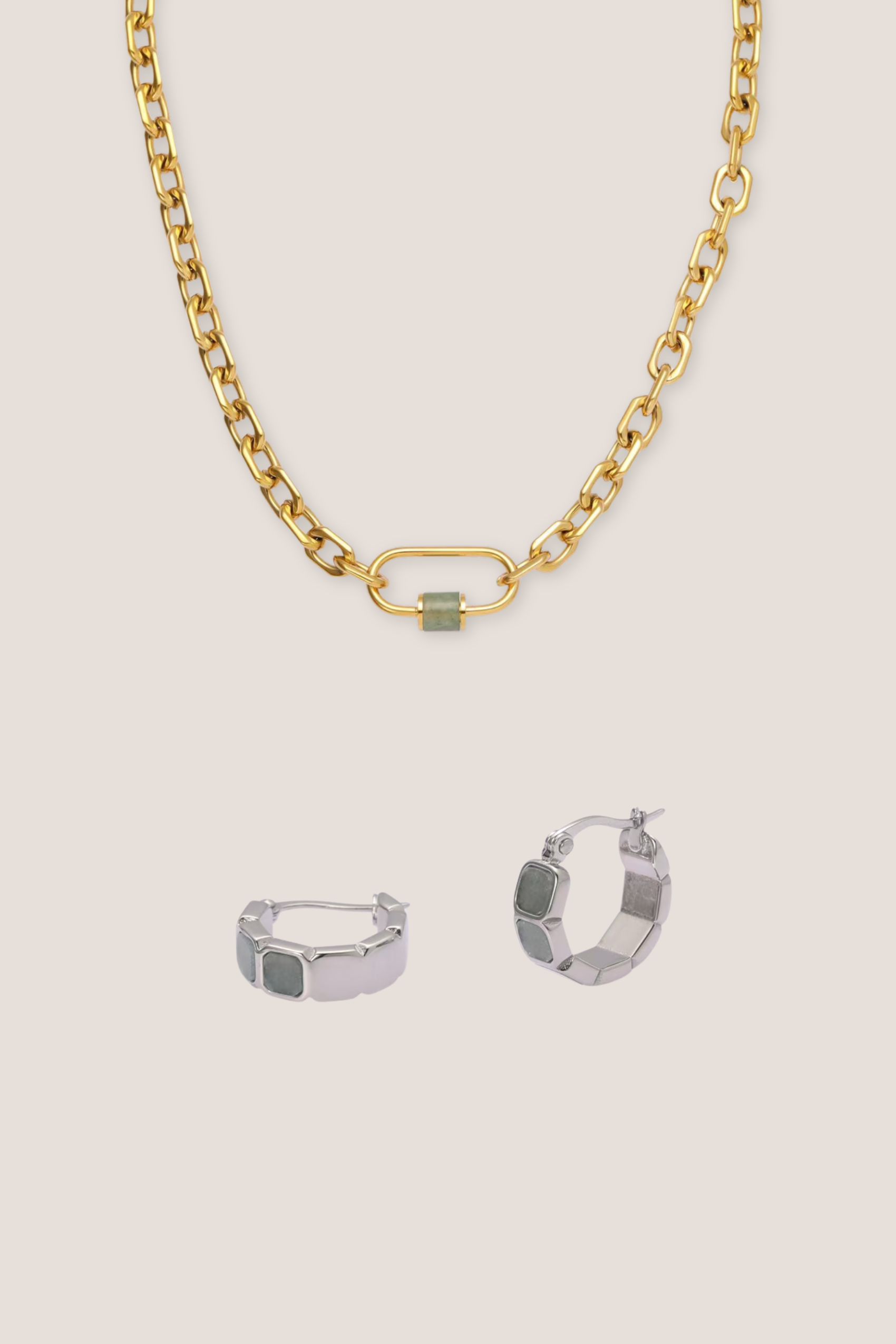 Courage Jade Aventurine Duo