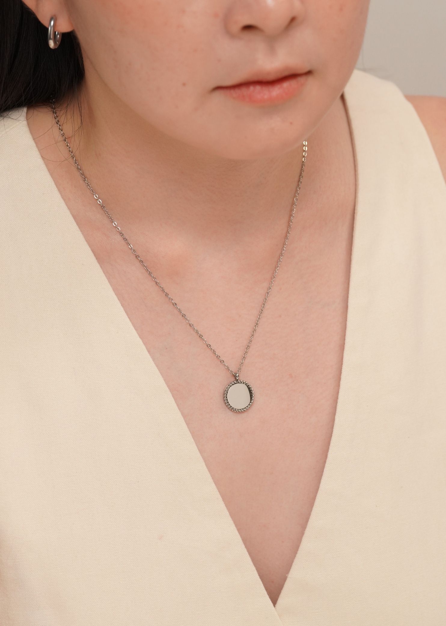 Dana Silver Chain Pendant Necklace