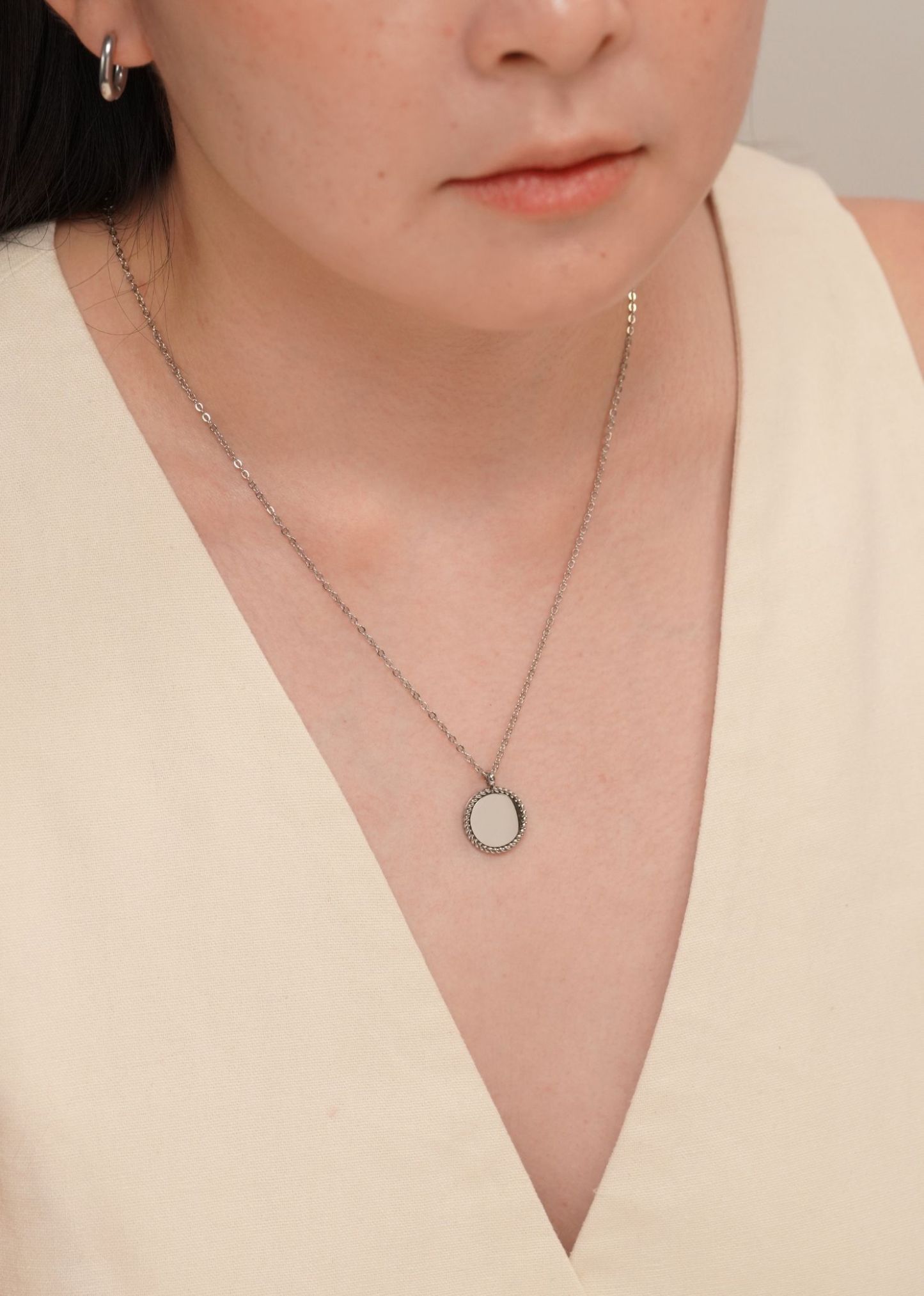 Dana Silver Chain Pendant Necklace