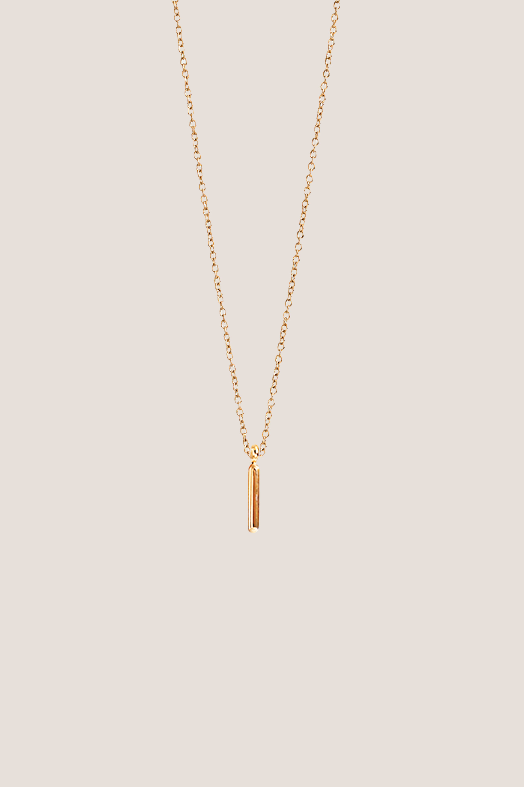 Alphabet Gold Chain Pendant Necklace
