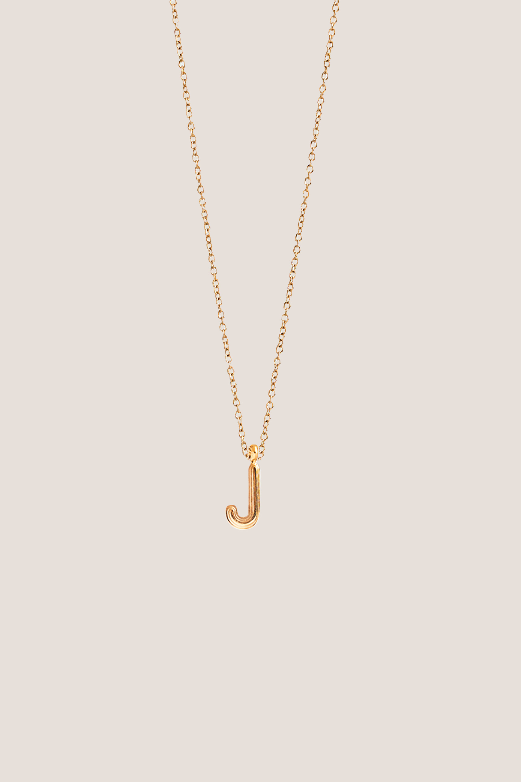 Alphabet Gold Chain Pendant Necklace
