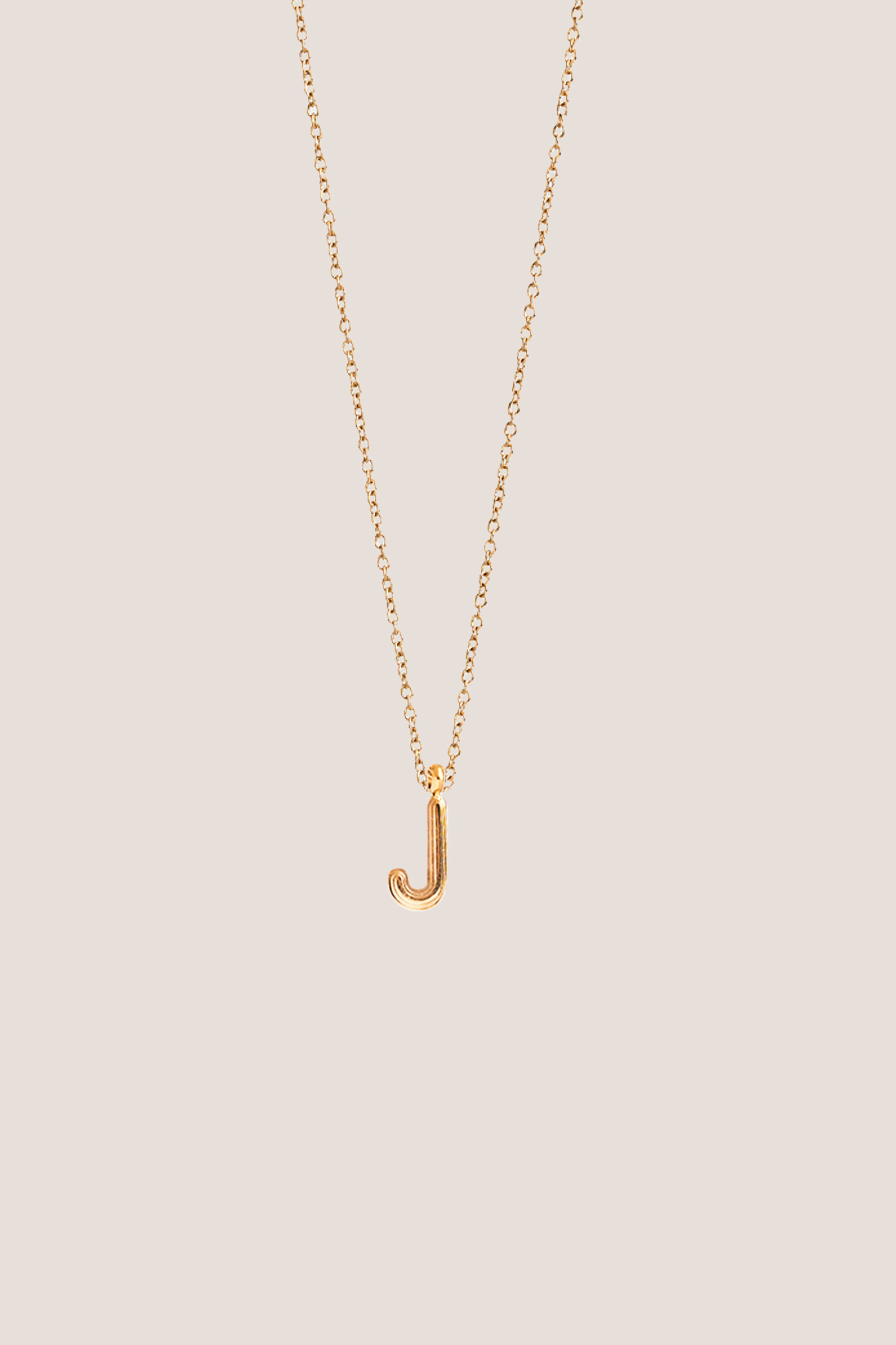 Alphabet Gold Chain Pendant Necklace