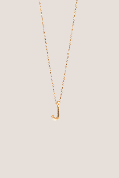 Alphabet Gold Chain Pendant Necklace