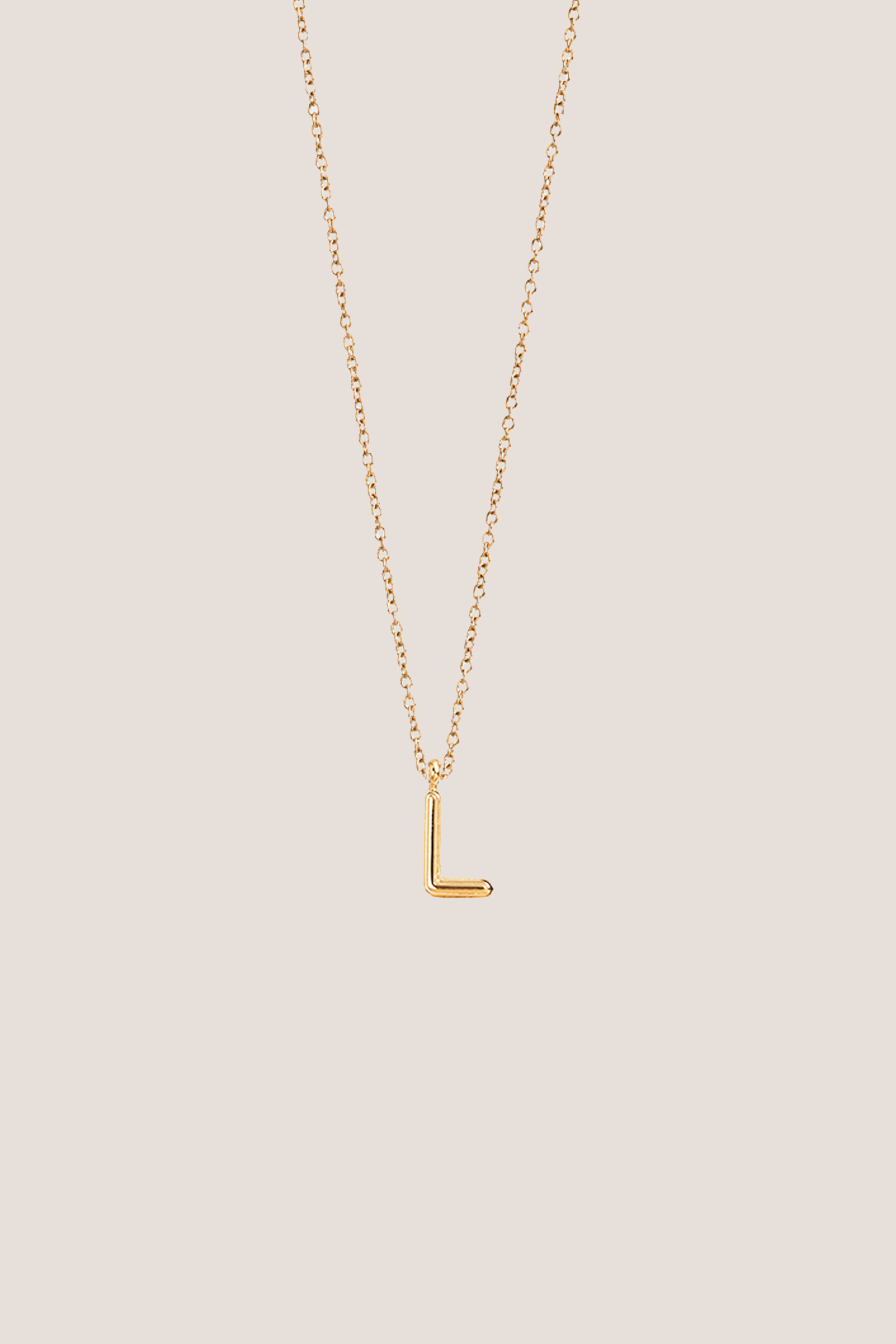 Alphabet Gold Chain Pendant Necklace