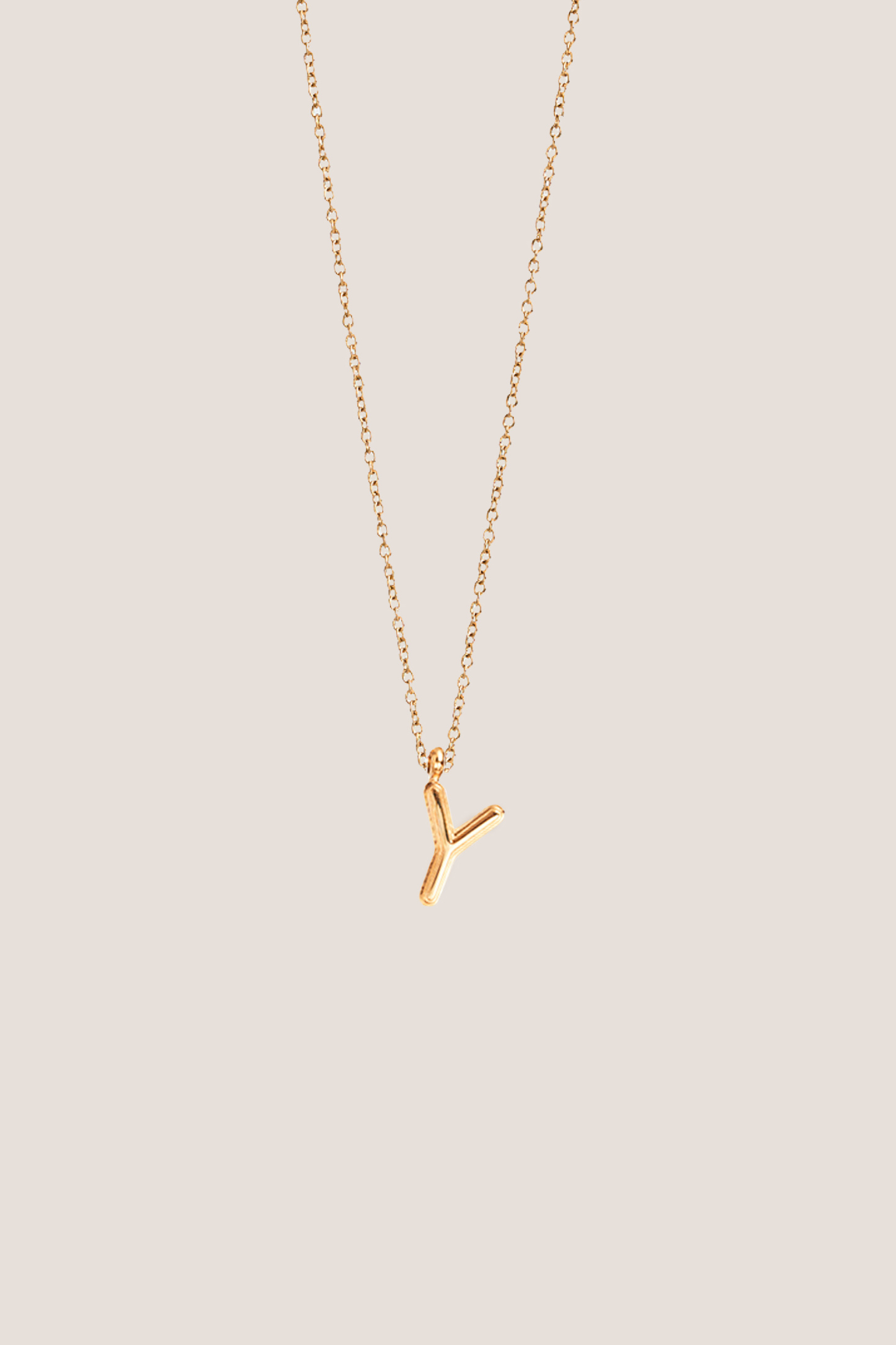 Alphabet Gold Chain Pendant Necklace