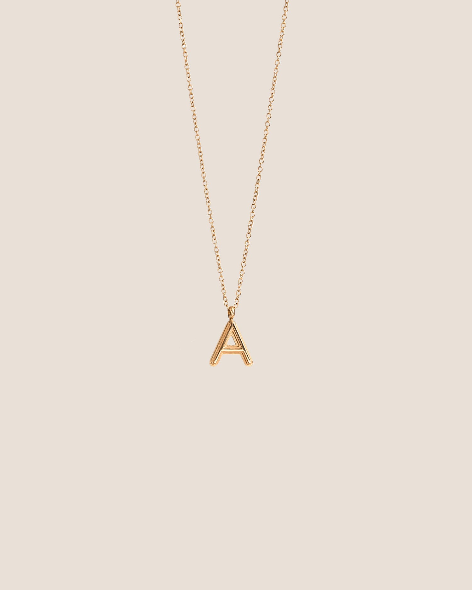 Alphabet Gold Chain Necklace