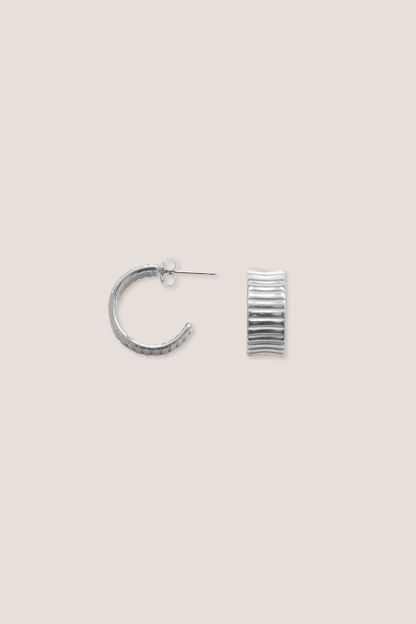 Artemis Silver Hoop Earrings