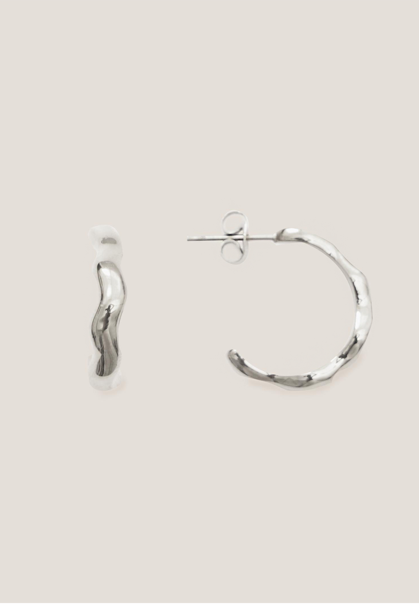 Aurora Irregular Silver Earrings