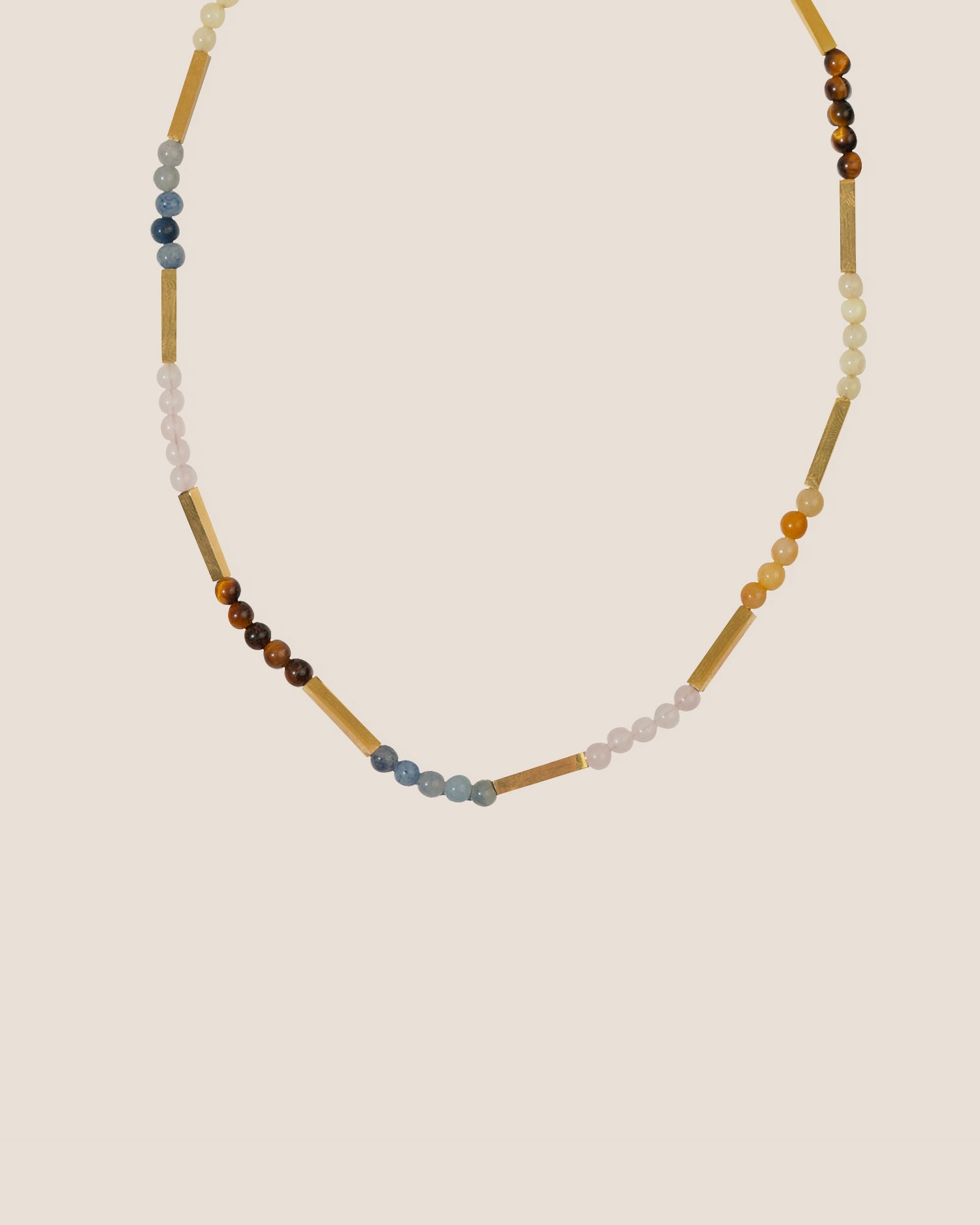 Azure Vitality Beaded Necklace
