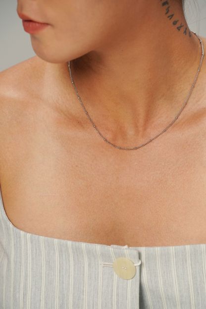 Ball Silver Chain Necklace