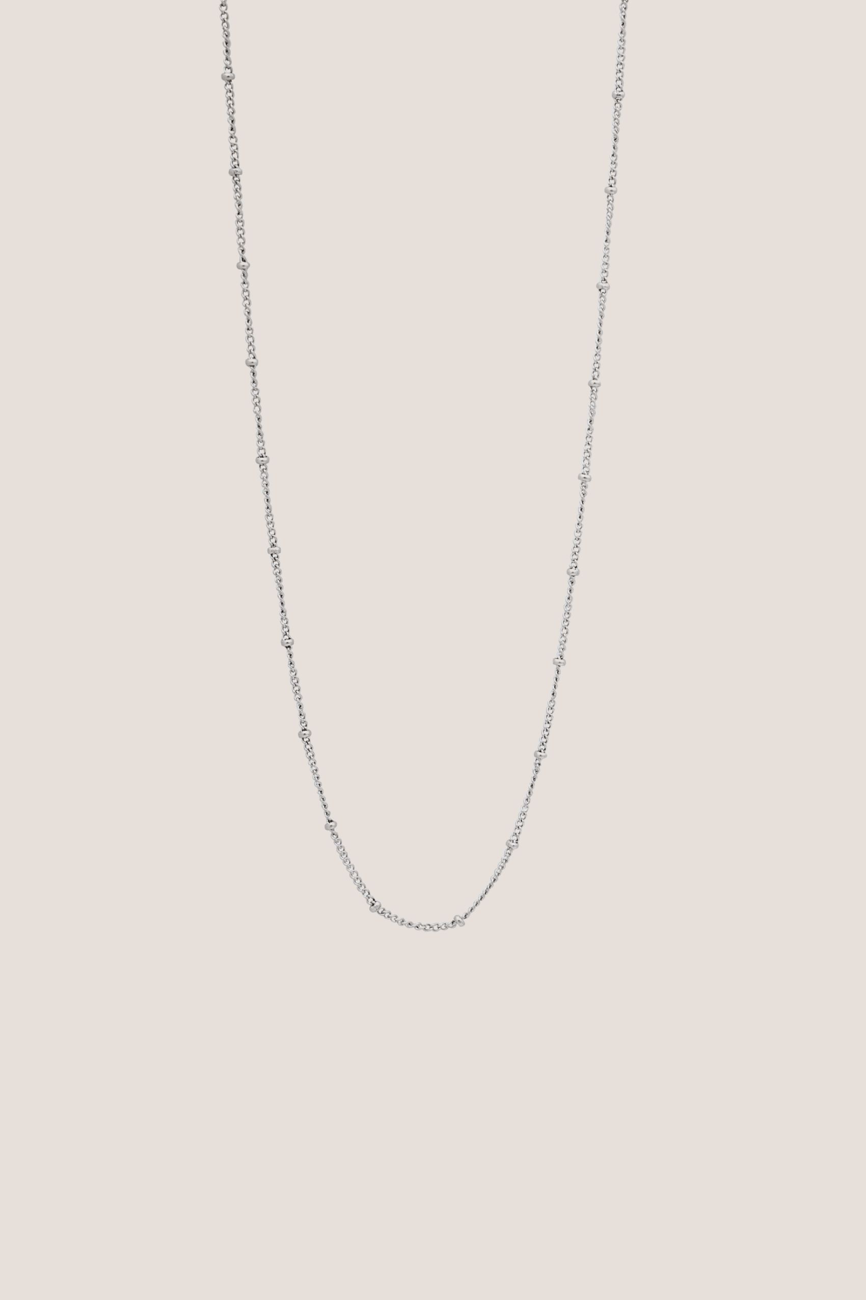 Ball Silver Chain Necklace