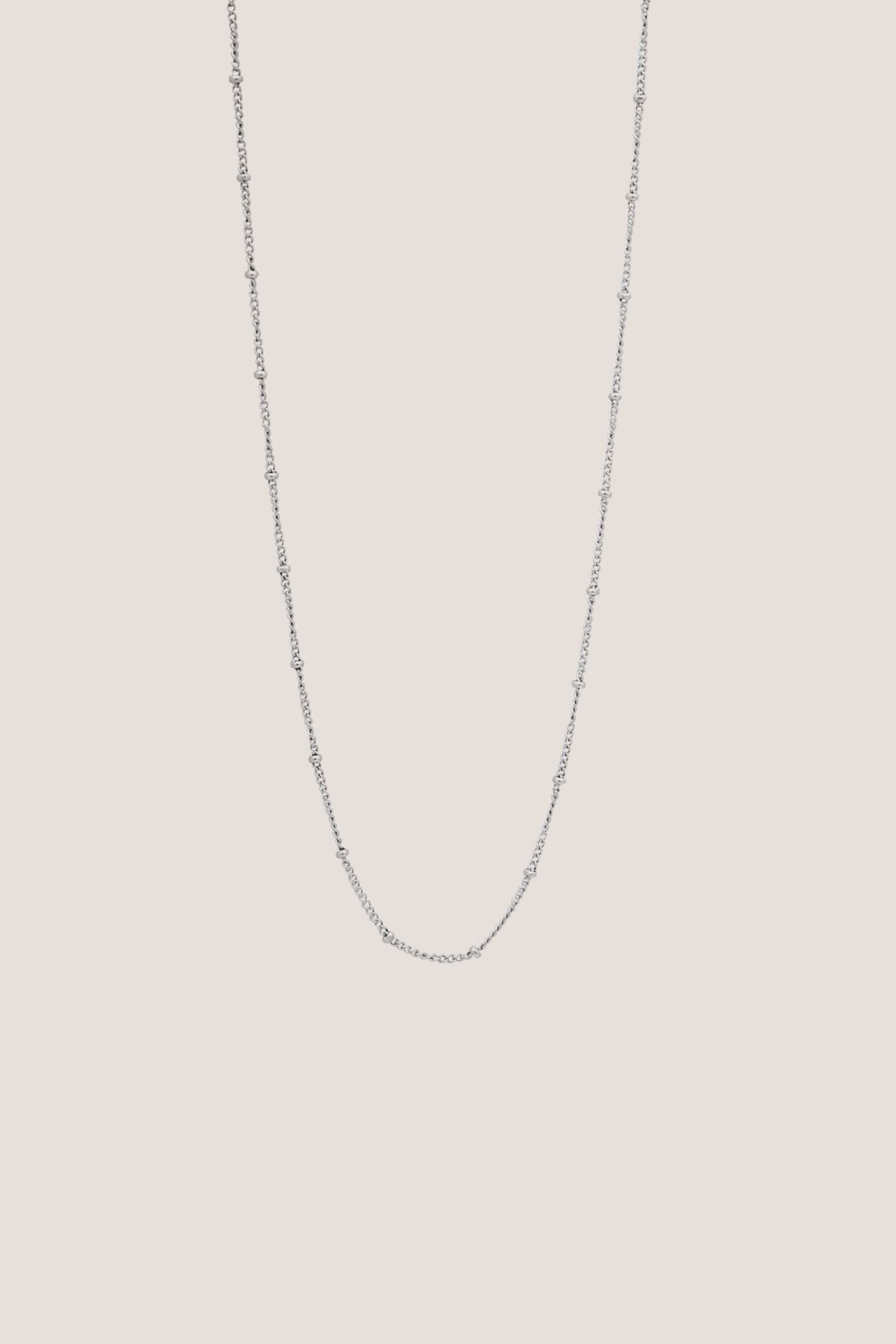 Ball Silver Chain Necklace