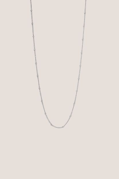 Ball Silver Chain Necklace