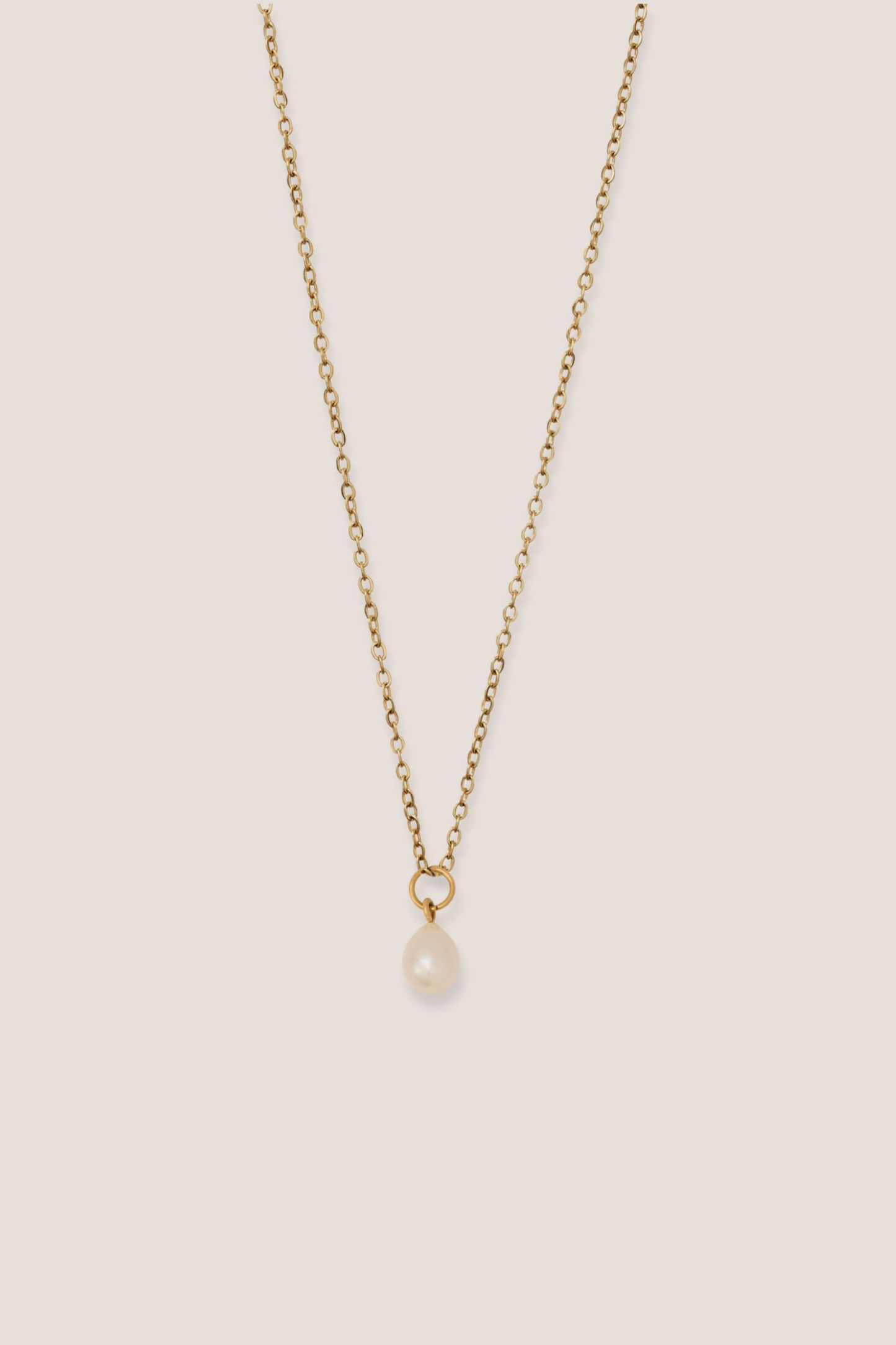Baroque Freshwater Pearl Gold Chain Pendant Necklace