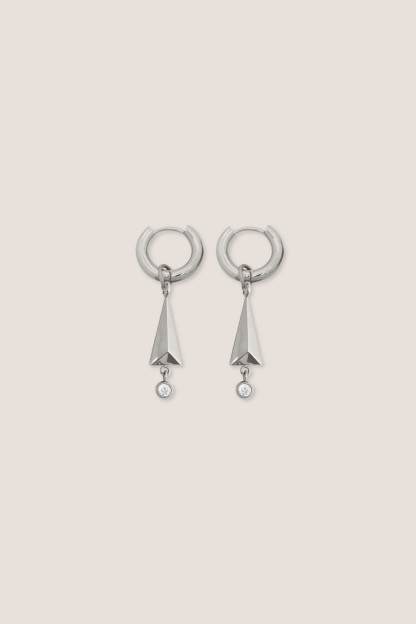 Bibelot Mini Silver Hoops Earrings