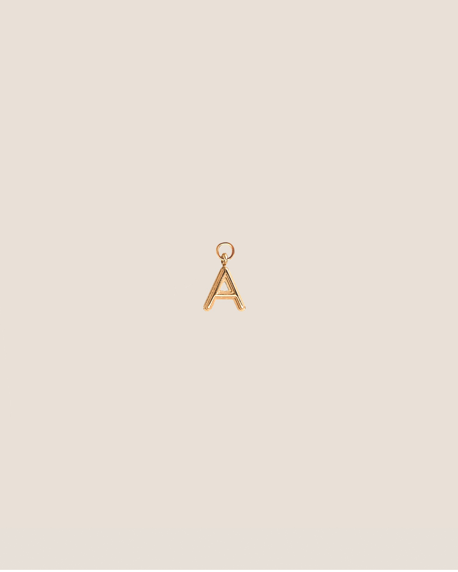 Alphabet Gold Charm