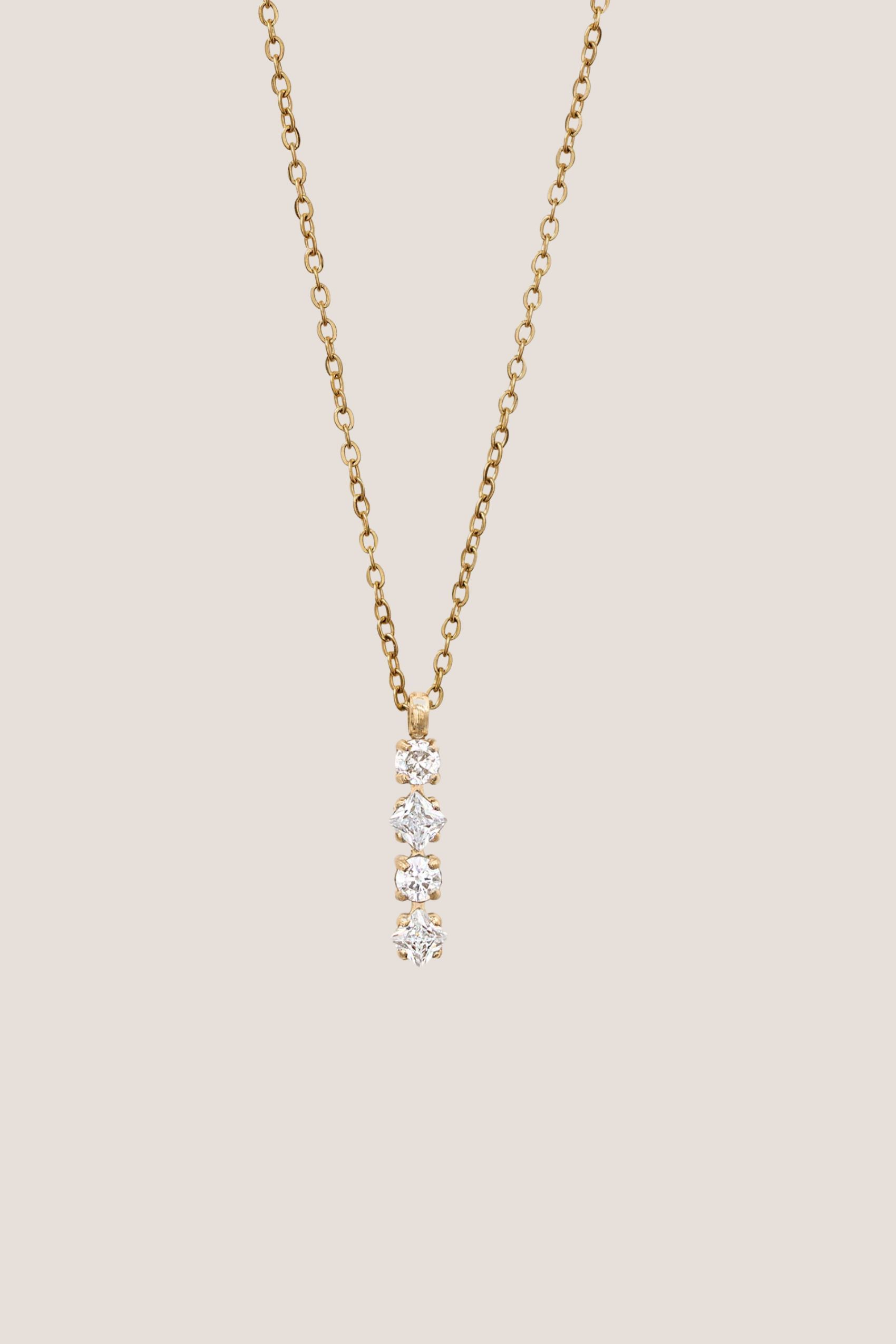 Classic Mystic Gold Chain Pendant Necklace