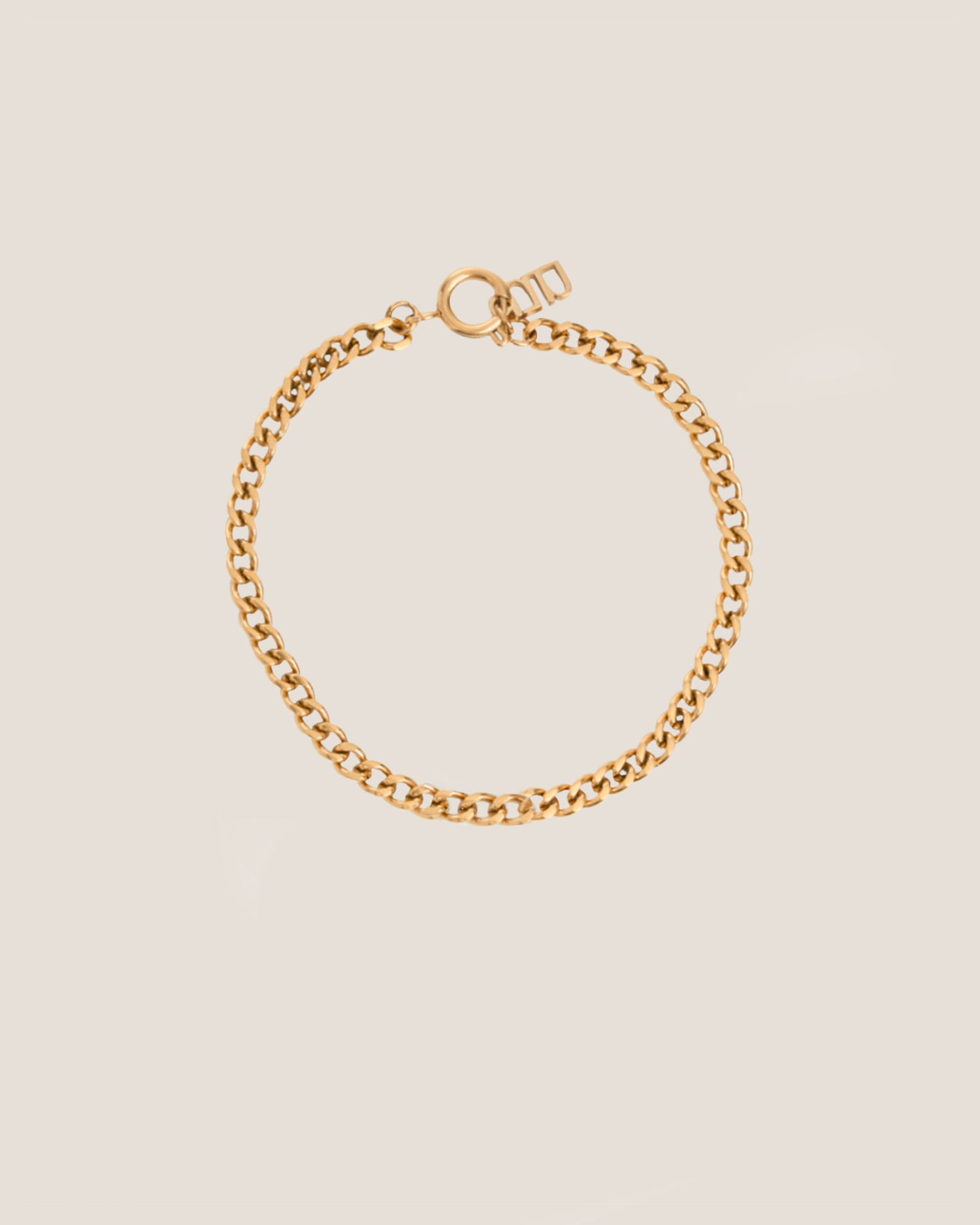 Curb Chain Gold Bracelet