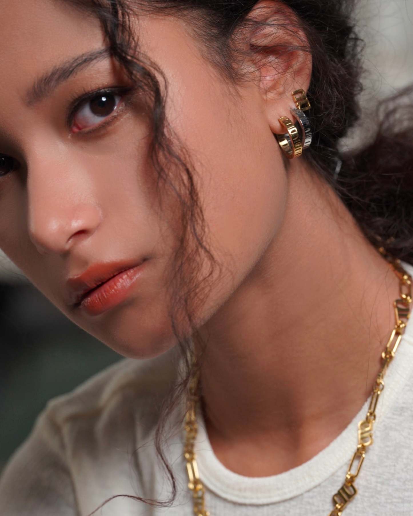 Gung Iconic Gold Hoop Earrings