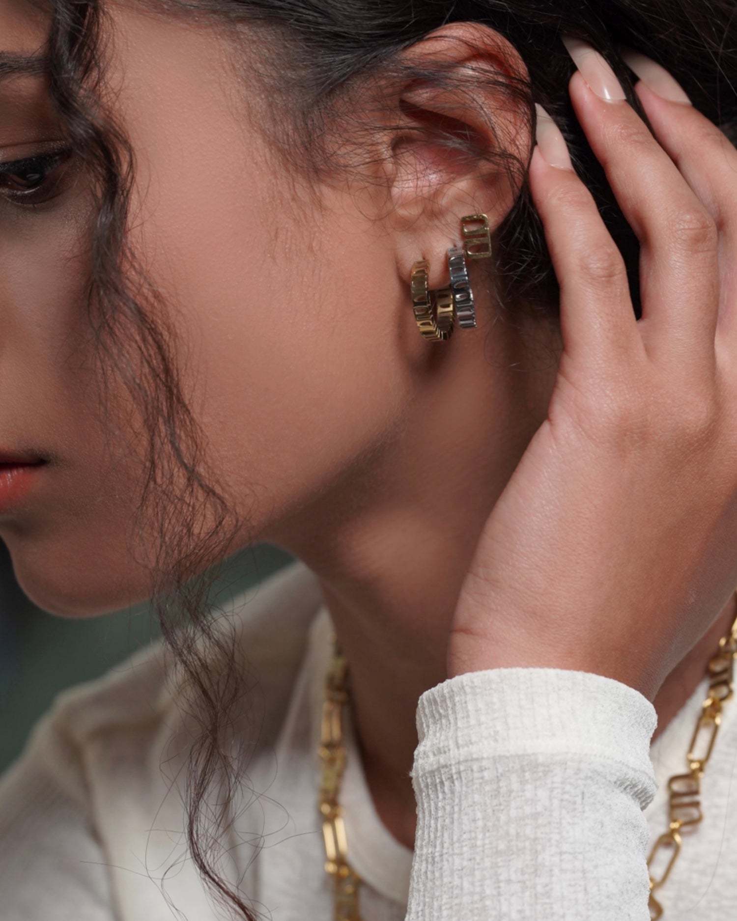Gung Iconic Gold Hoop Earrings