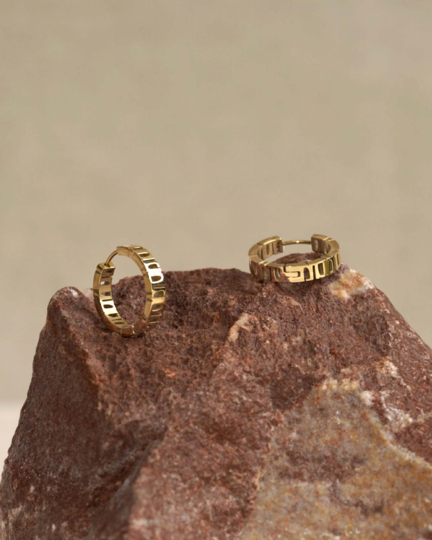 Gung Iconic Gold Hoop Earrings