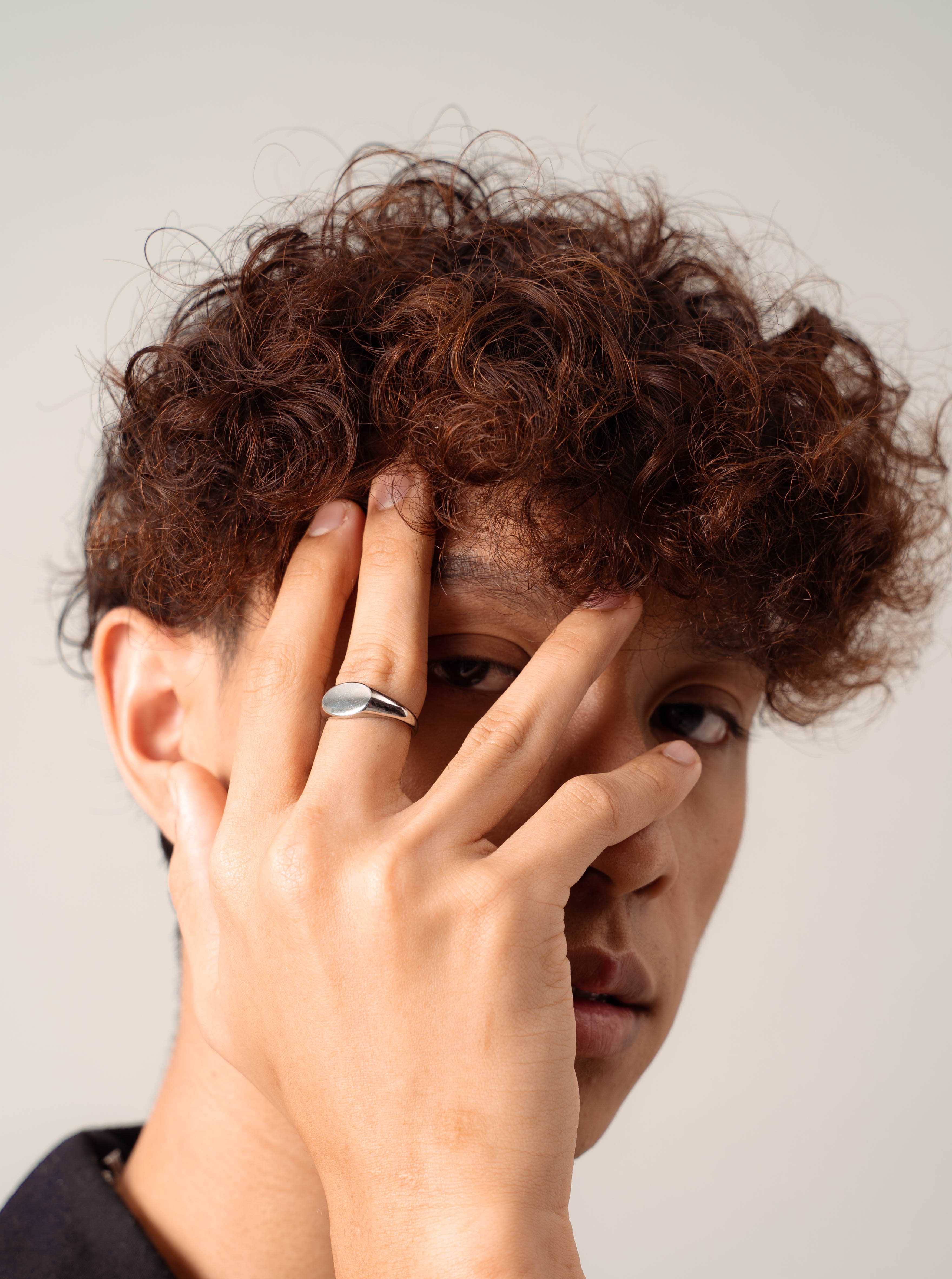 Ellipse Silver Signet Ring