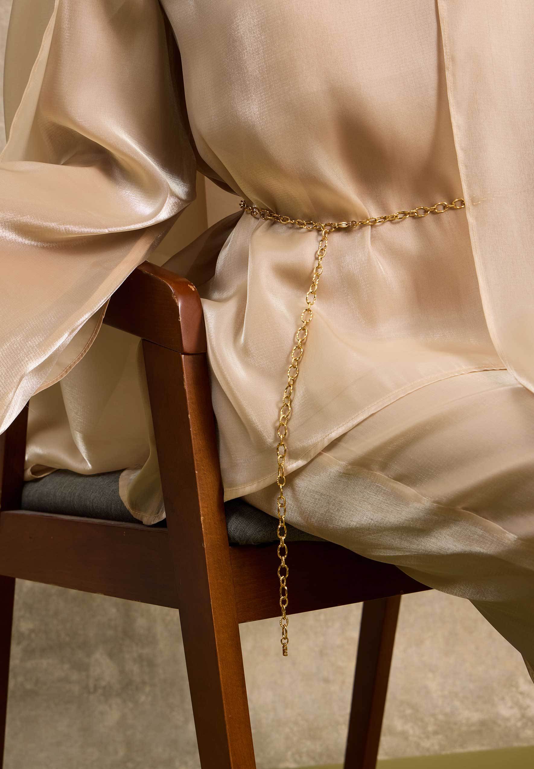 Dawn Gold Chain Belt Necklace