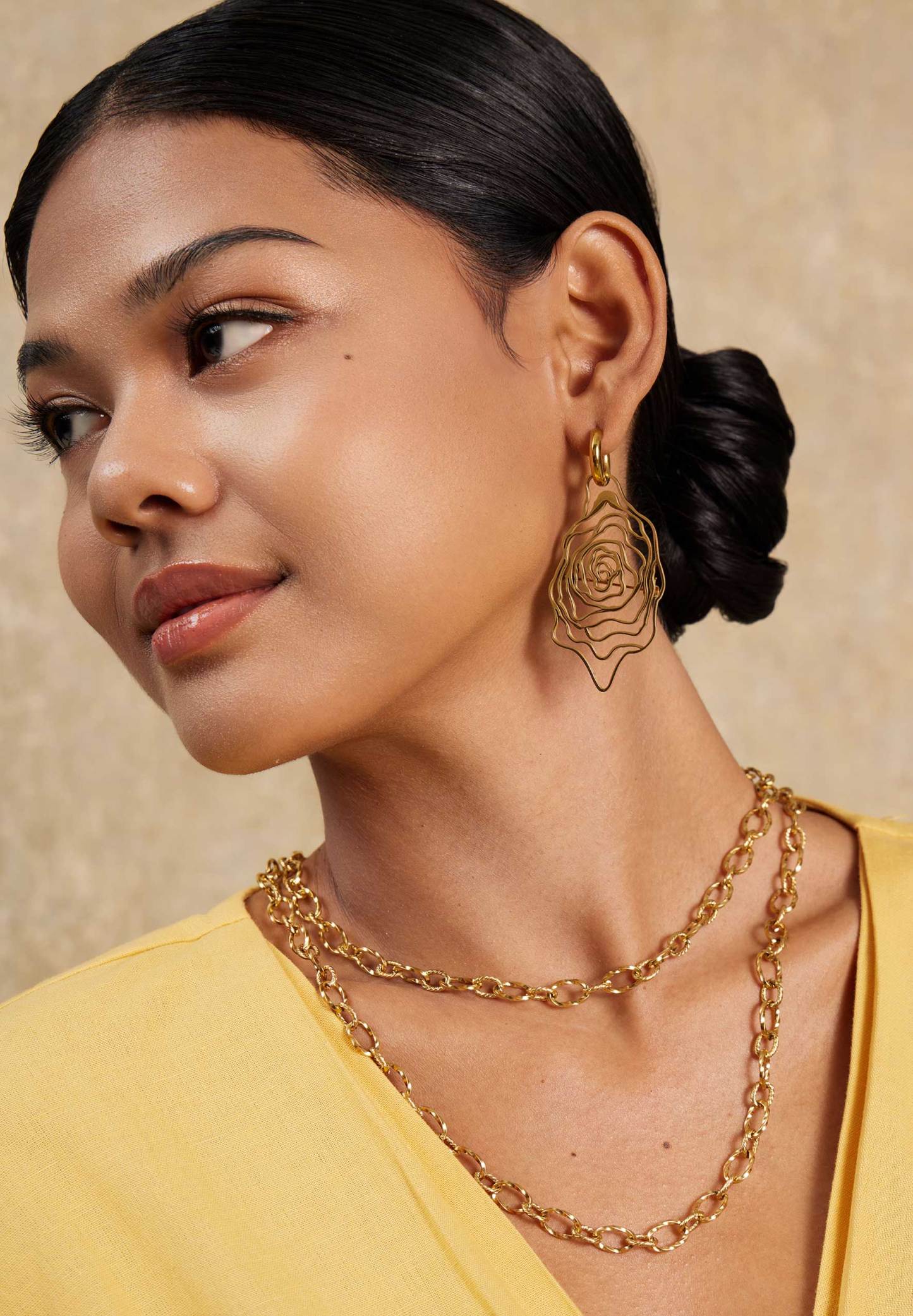 Dawn Gold Chain Belt Necklace