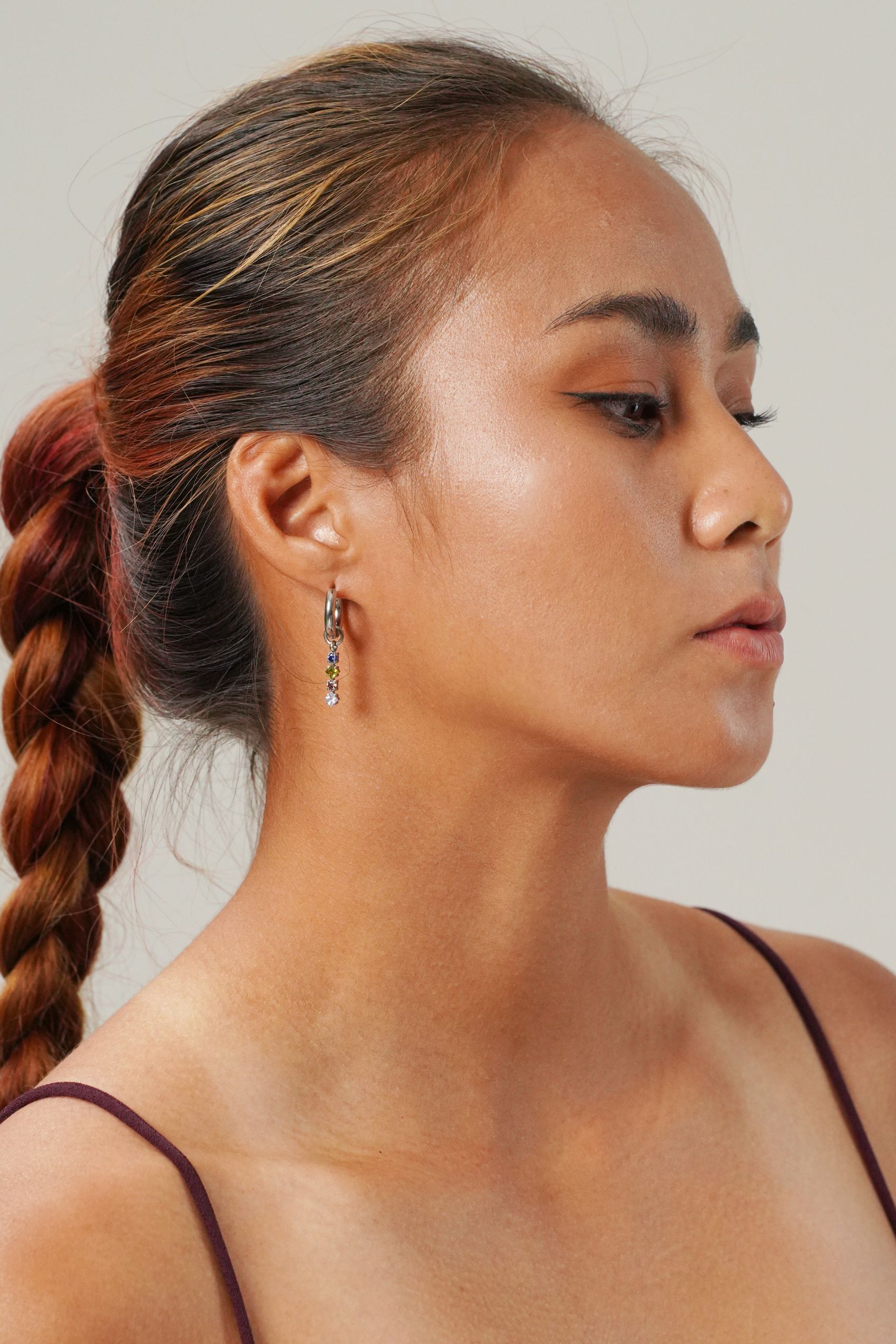 Desire Mystic Mini Silver Hoop Earrings