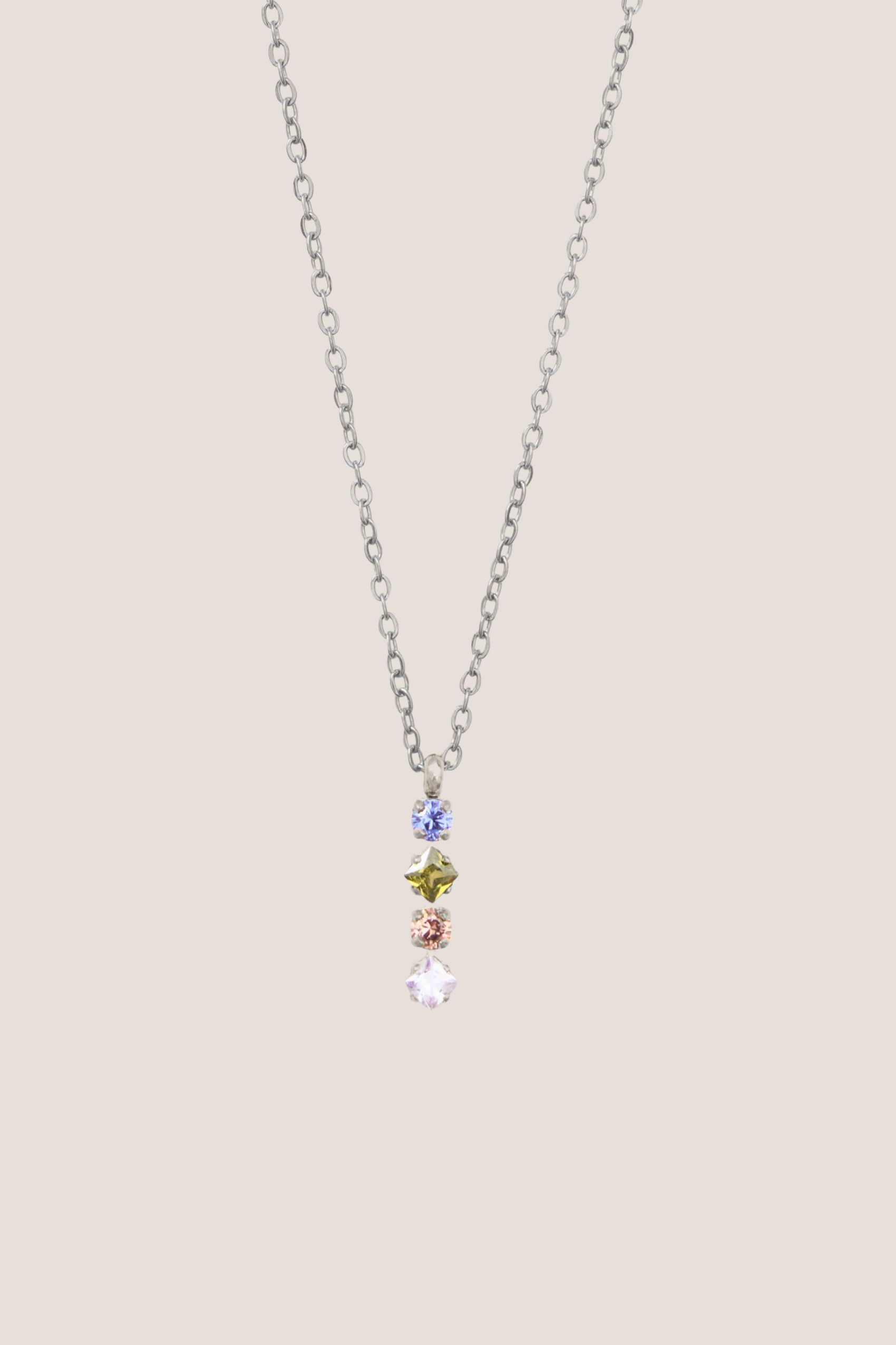 Desire Mystic Silver Chain Pendant Necklace