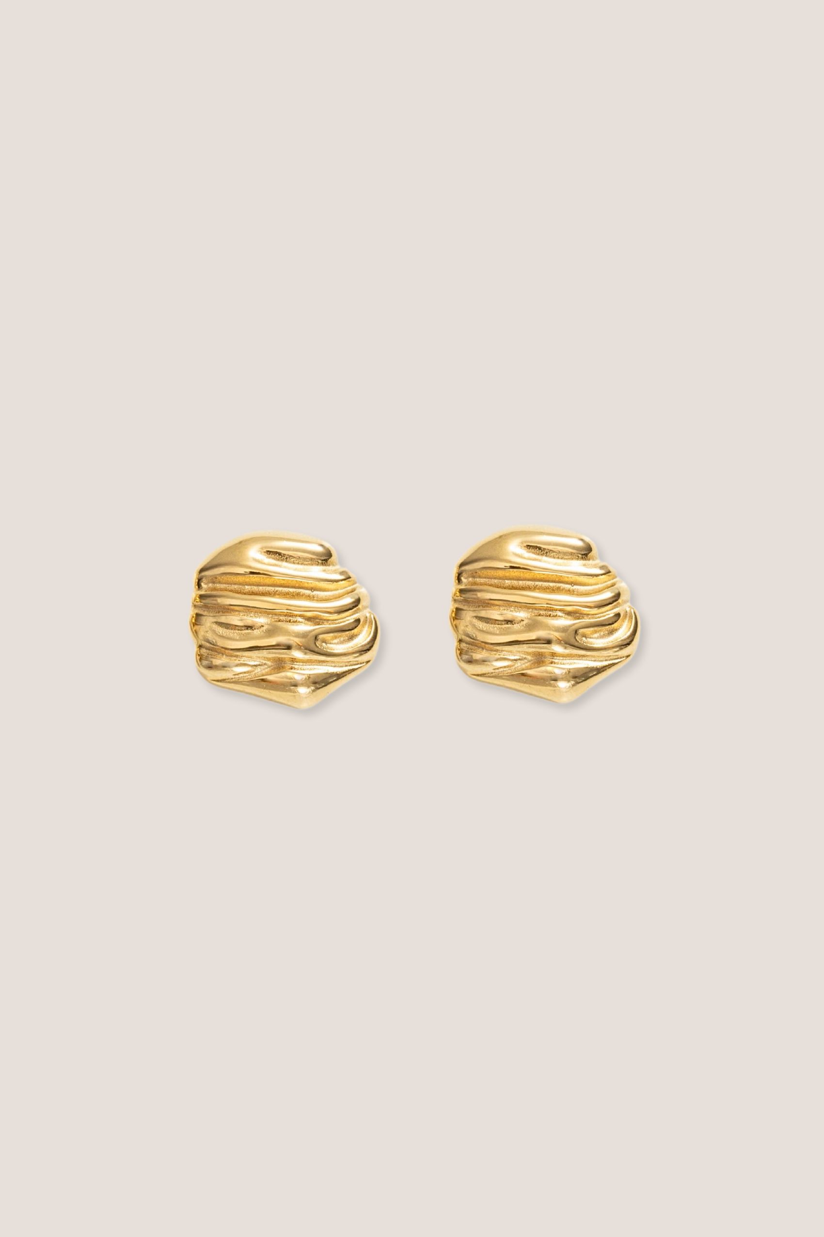 Dome Gold Earrings