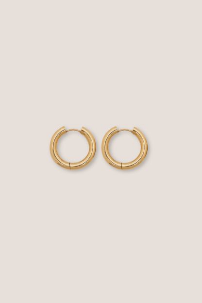 Eros Gold Hoop Earrings