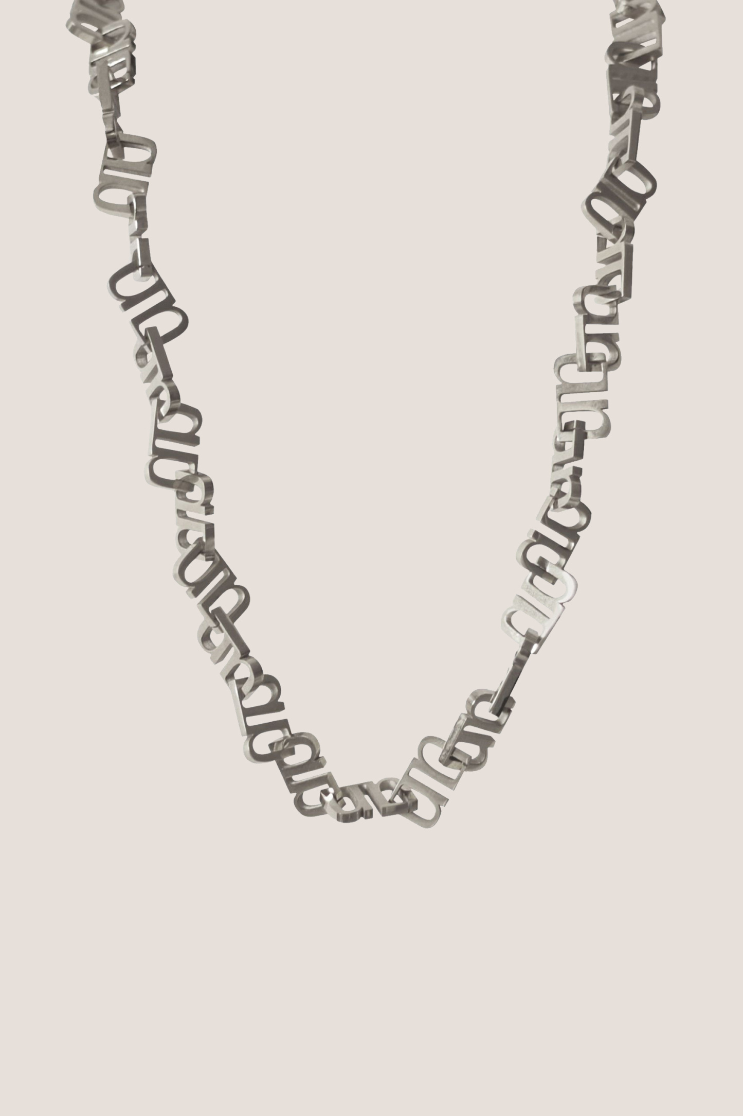 Gung Iconic Silver Chain Necklace
