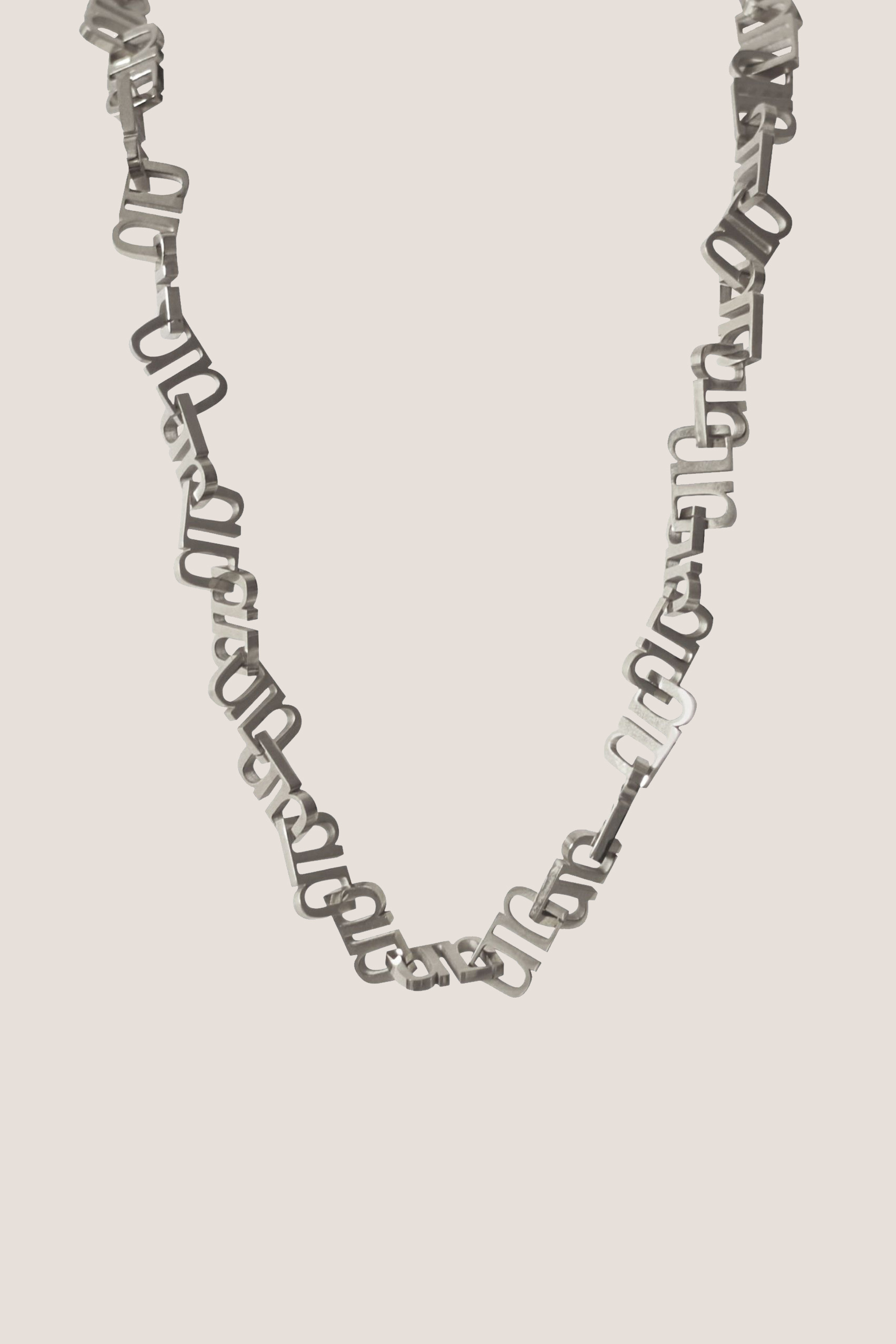 Gung Iconic Silver Chain Necklace