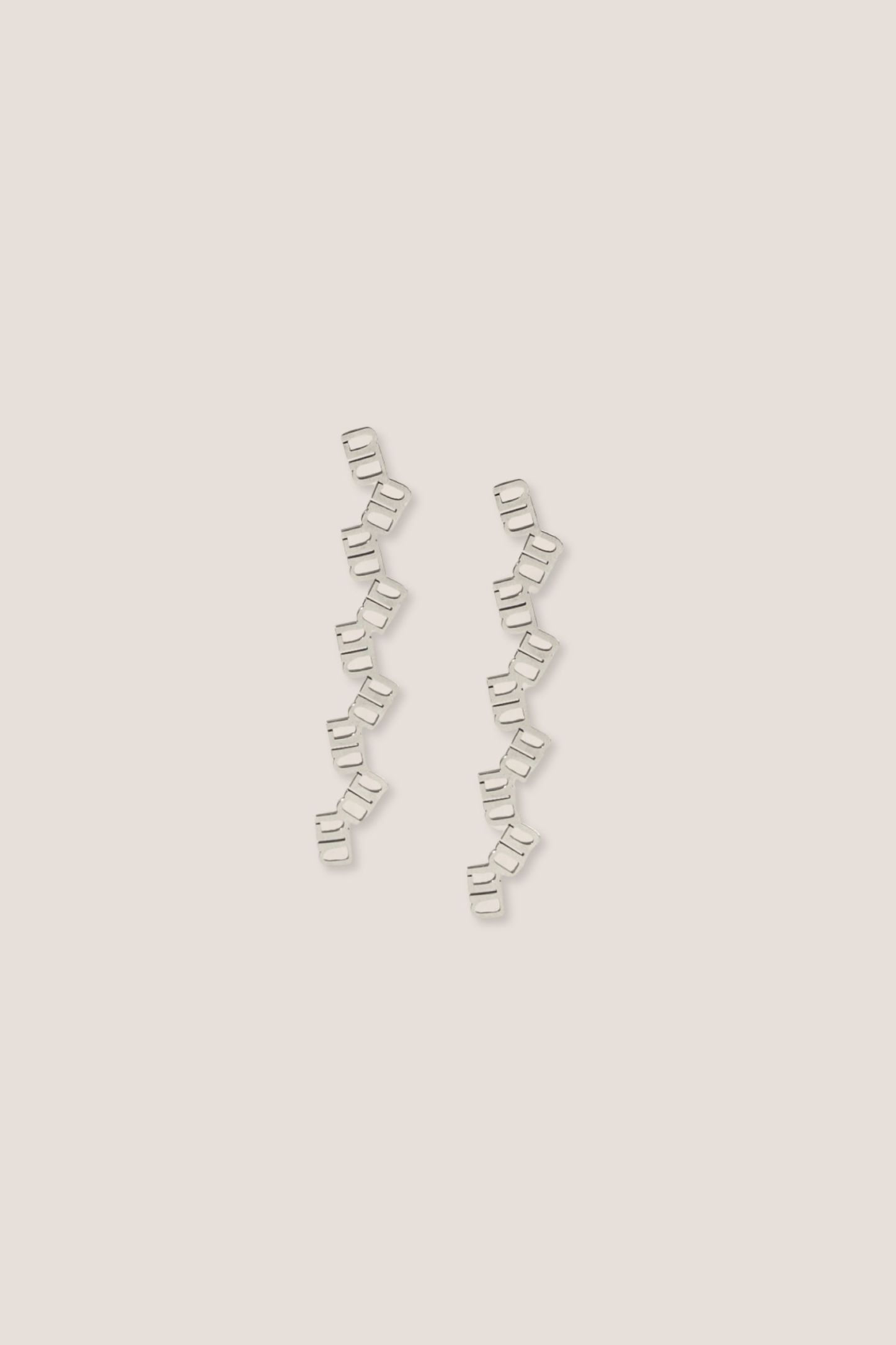 Gung Iconic Cascade Silver Earrings