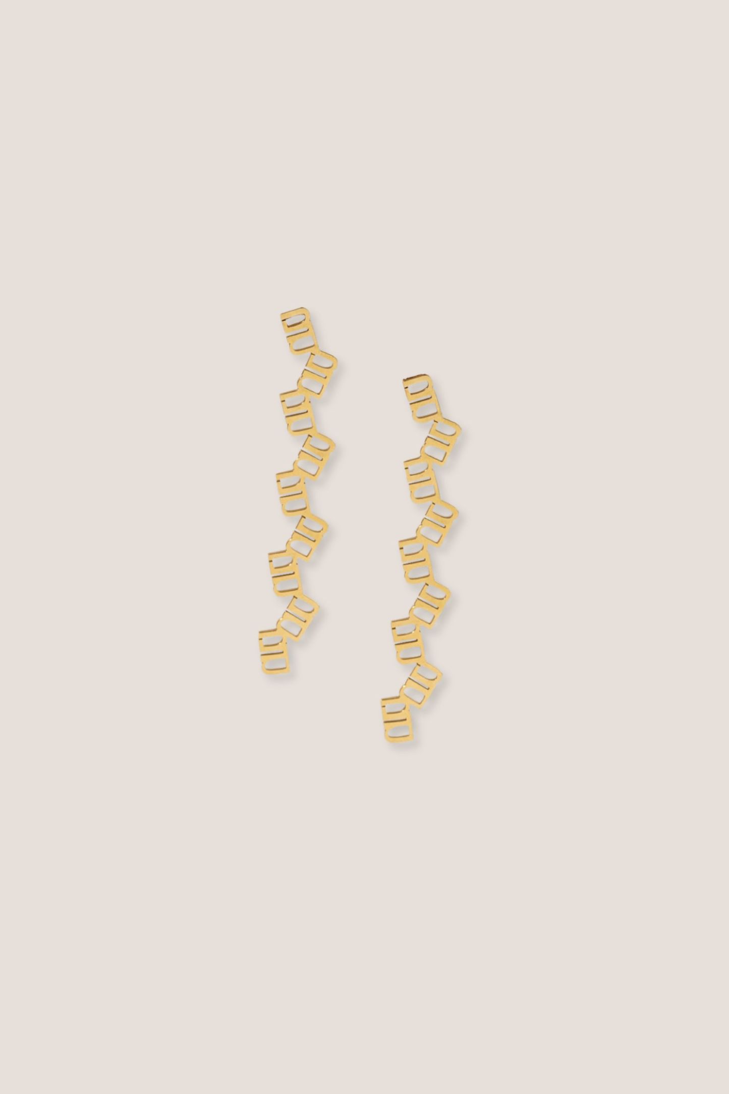Gung Iconic Cascade Gold Earrings