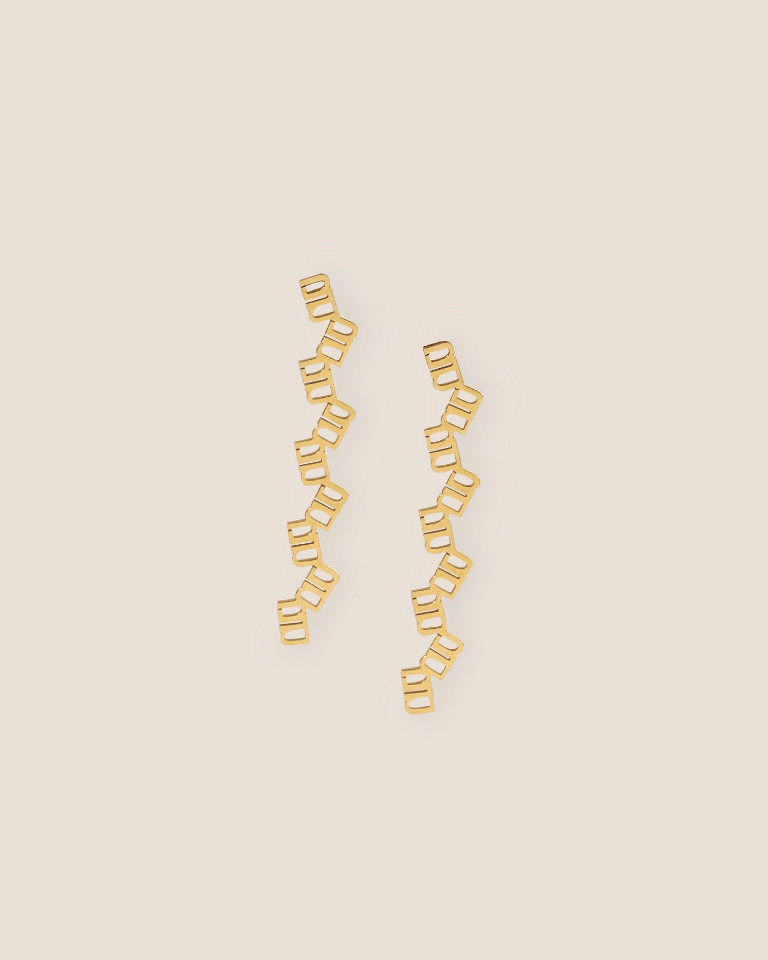 Gung Iconic Cascade Gold Earrings