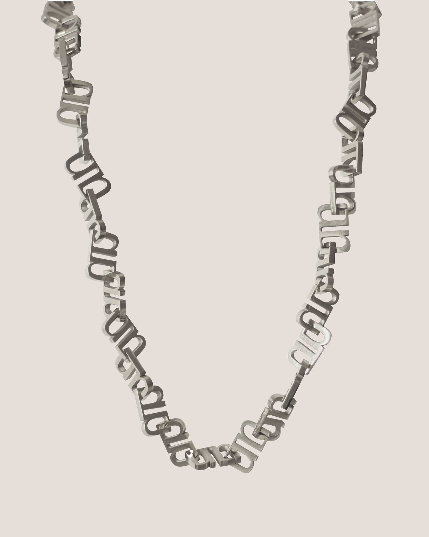 Gung Iconic Silver Chain Necklace