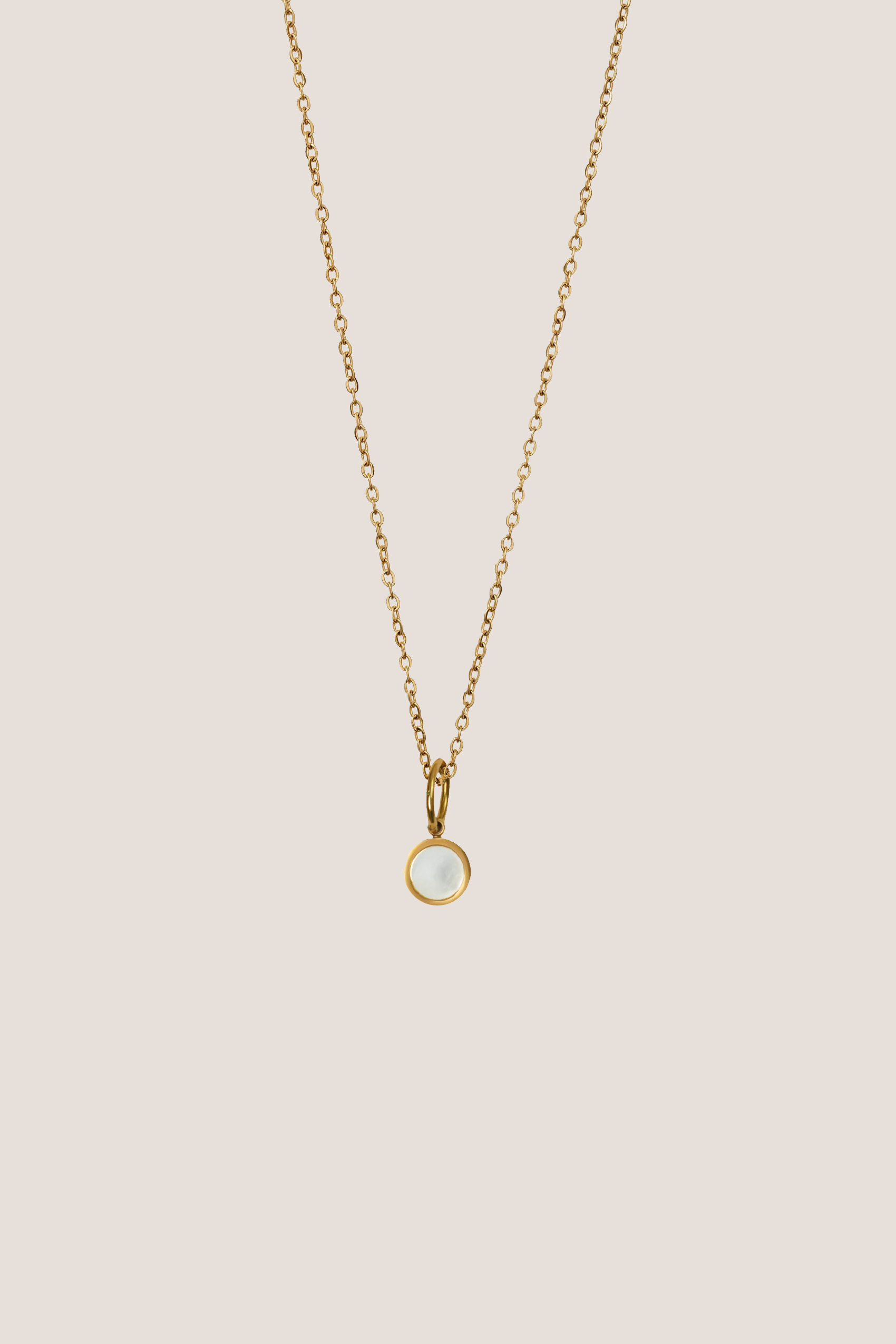Pearl Charm Gold Chain Necklace Womens | Gung Jewellery