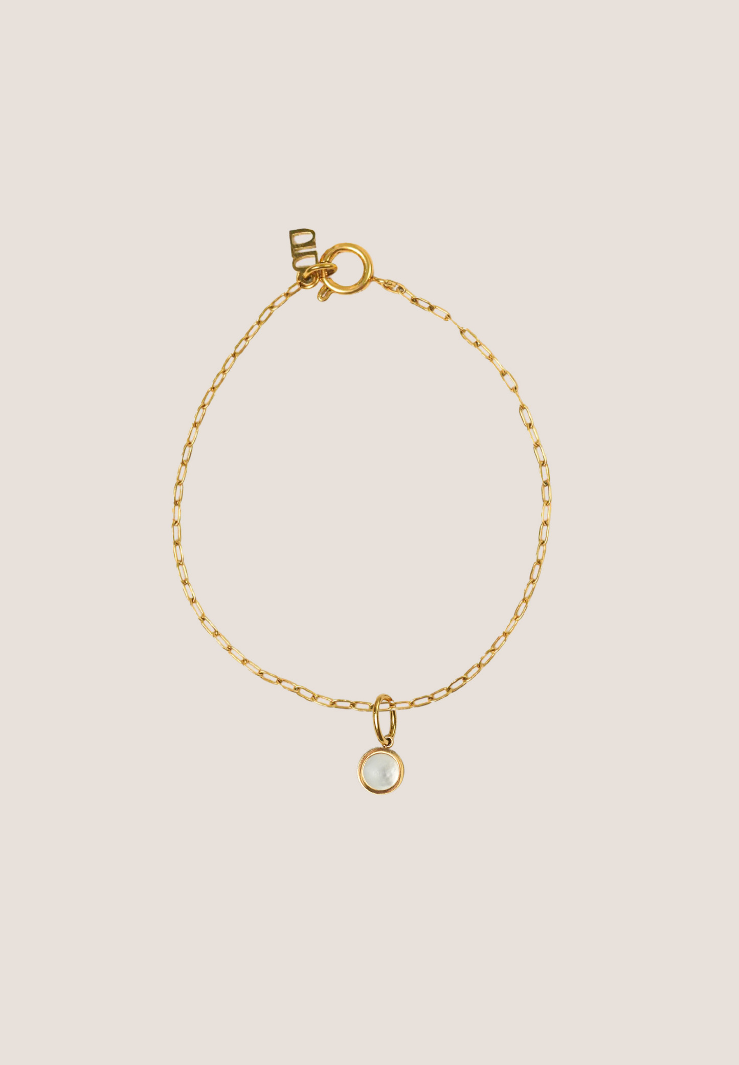 Mother of Pearl Pendant Isla Chain Bracelet