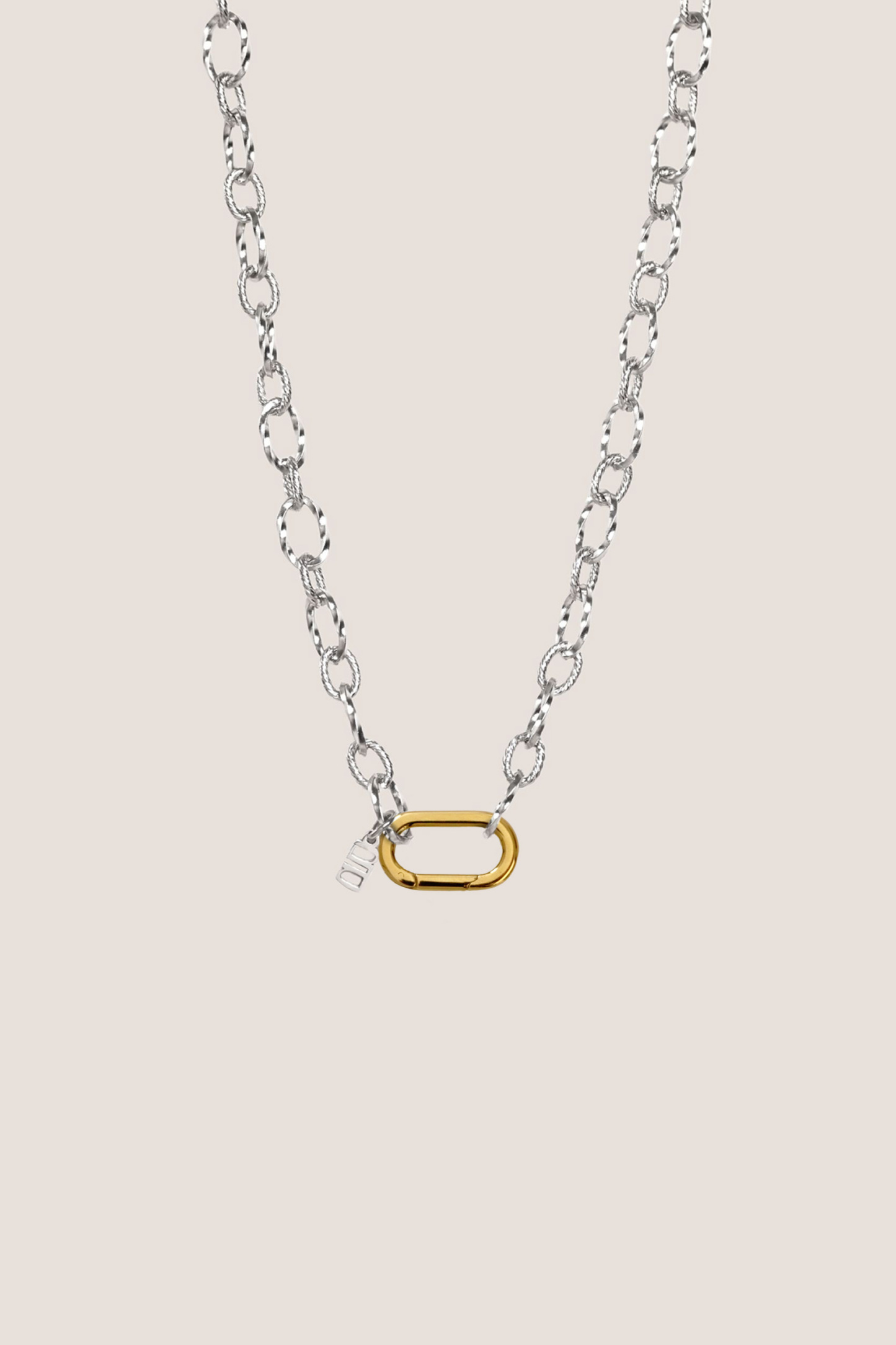 Nue Mixed Metal Silver Necklace