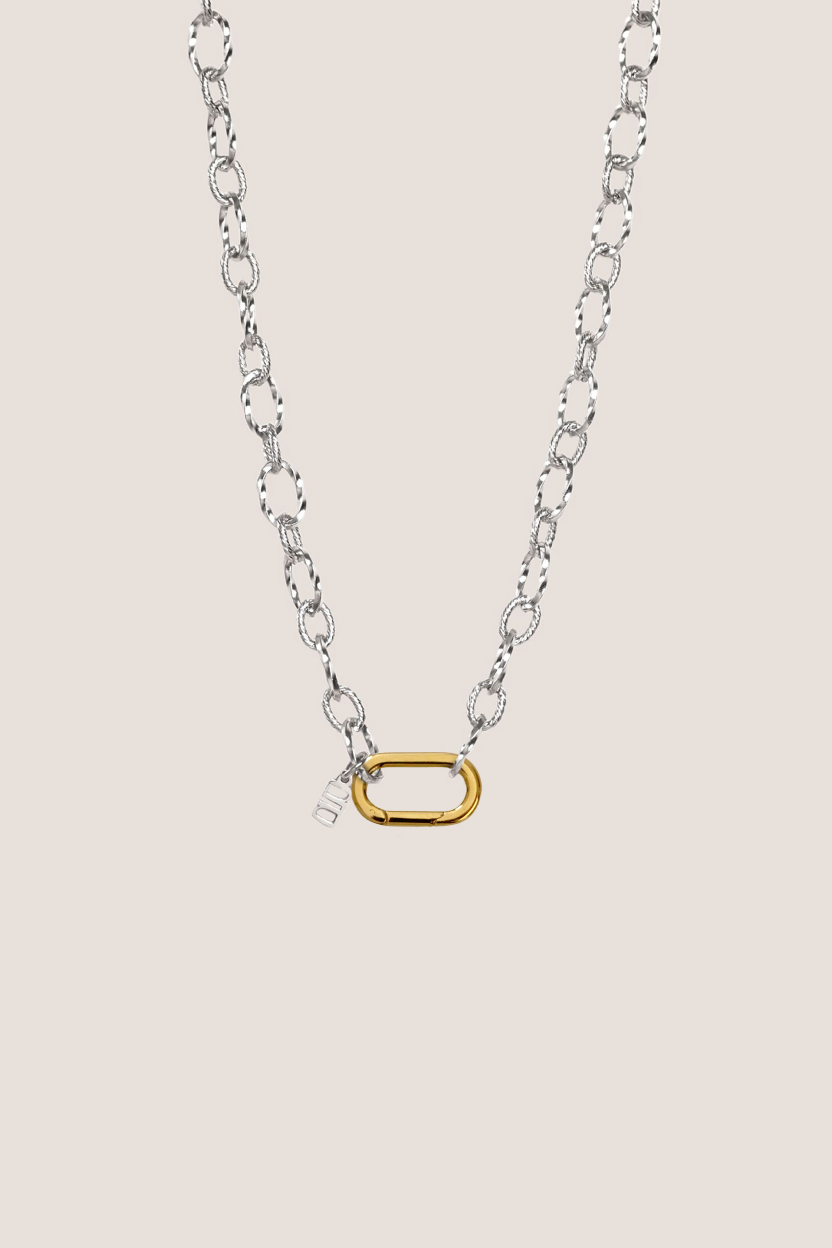 Nue Mixed Metal Silver Necklace