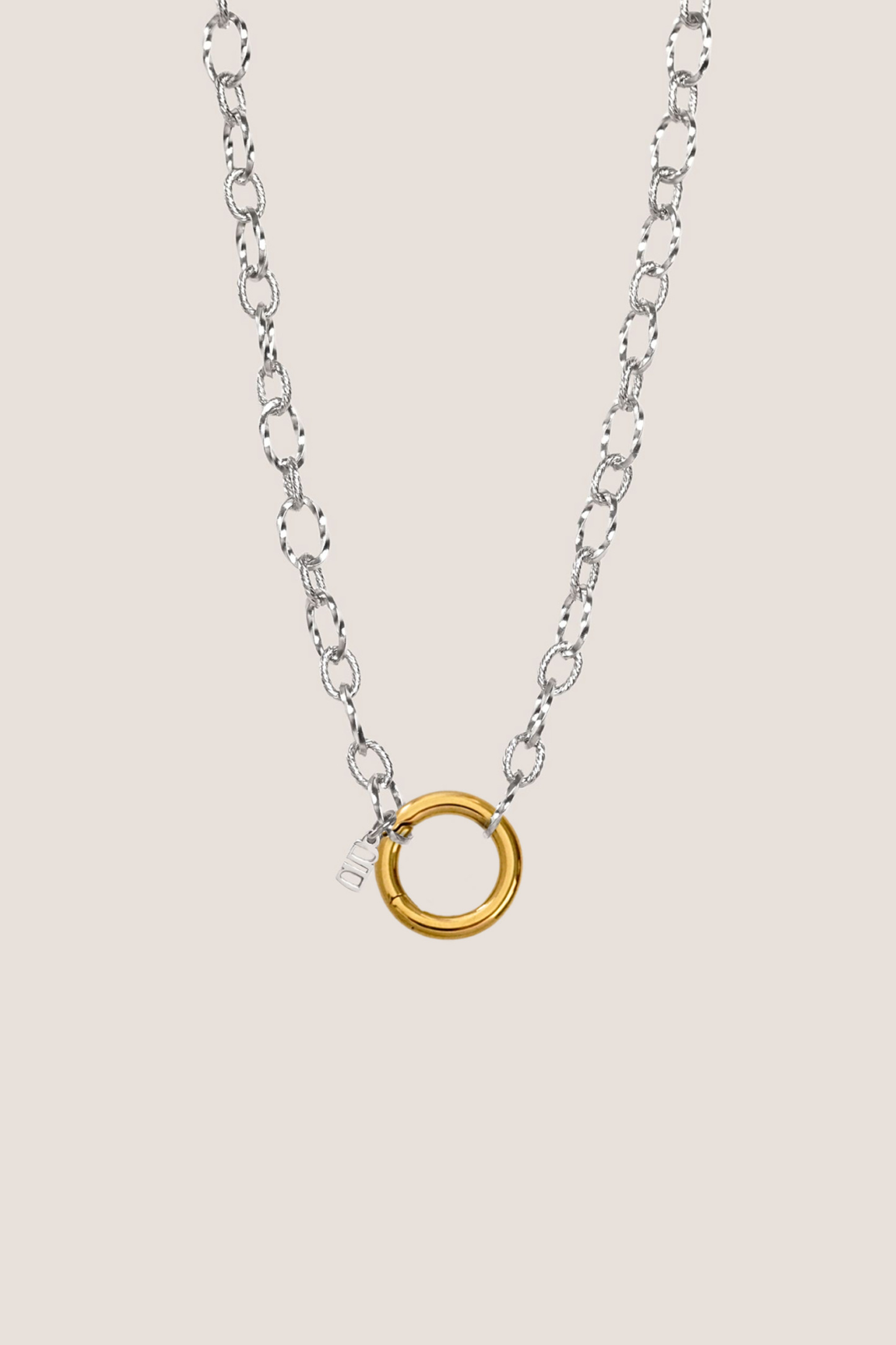 Nue Mixed Metal Silver Necklace