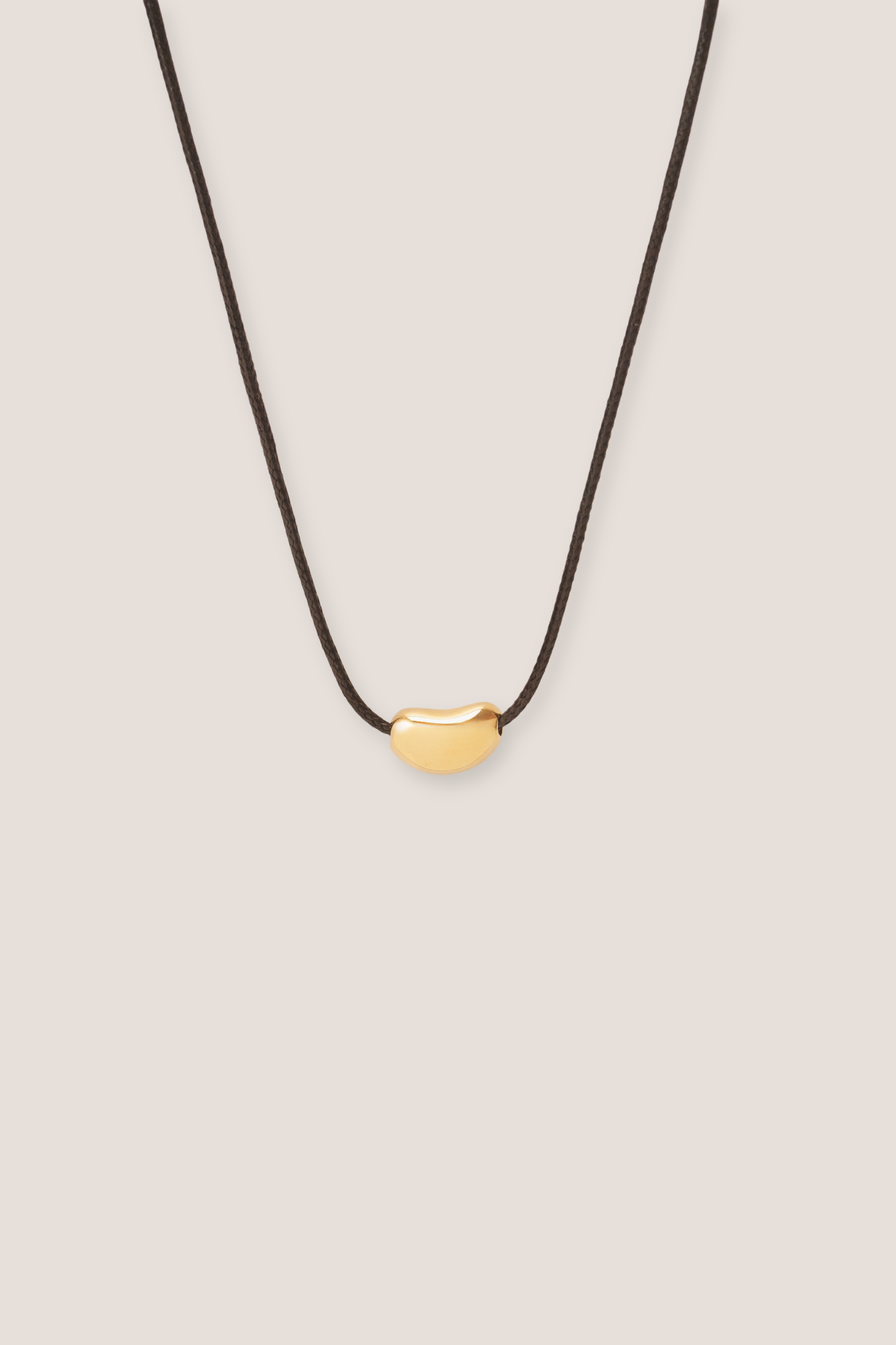 Pebble Cord Gold Necklace
