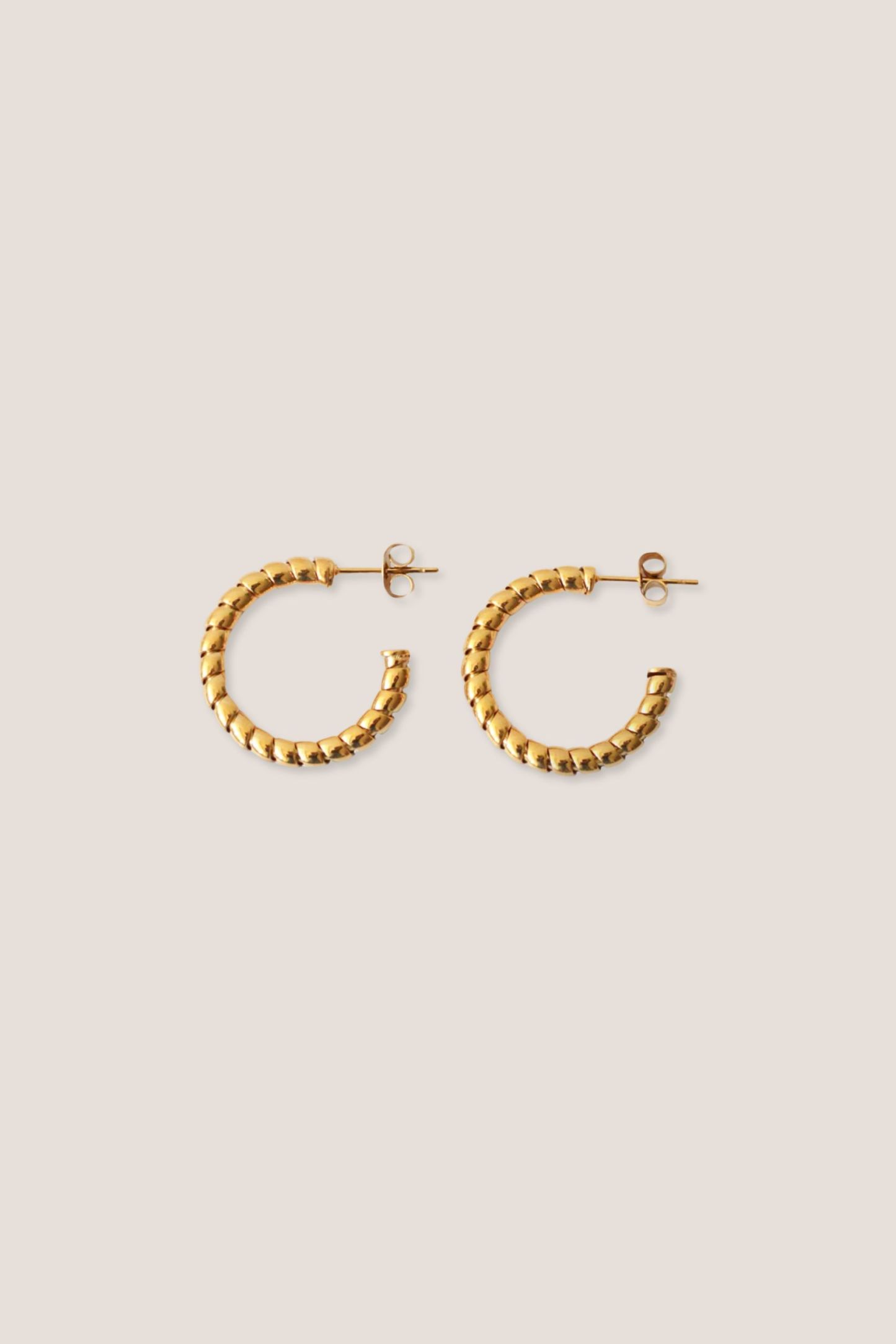 Ray Gold Twist Earrings
